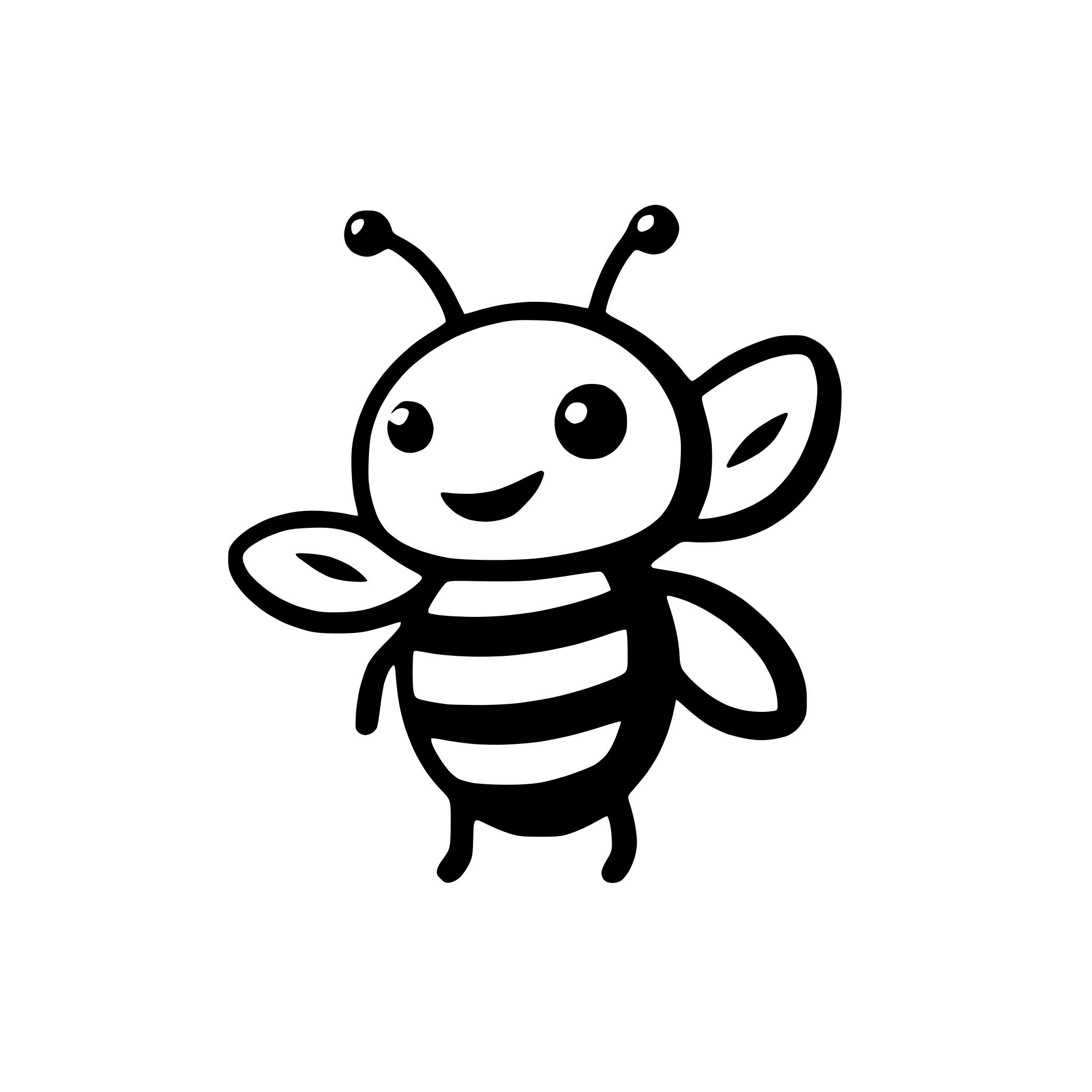 AI-generated SVG of 'Generate similar bee icon svg'