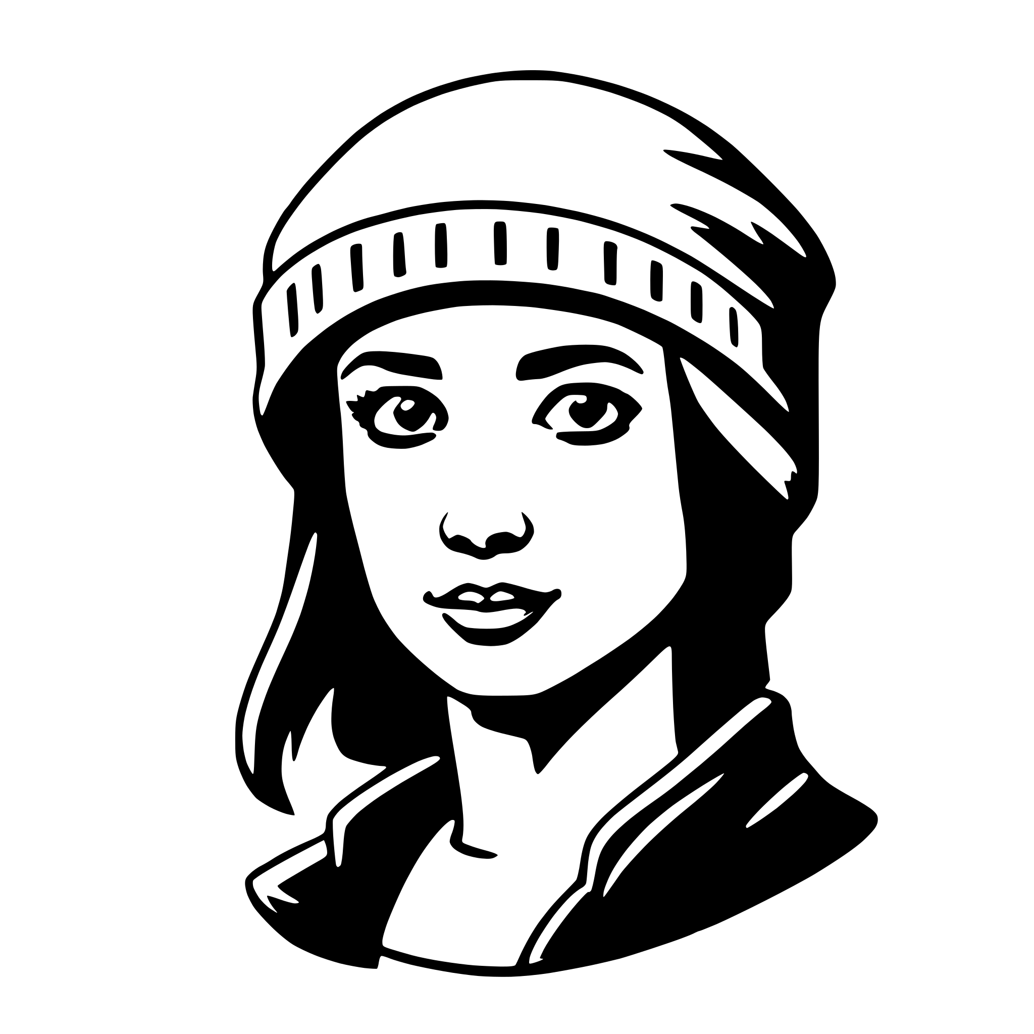 AI-generated SVG of a beanie