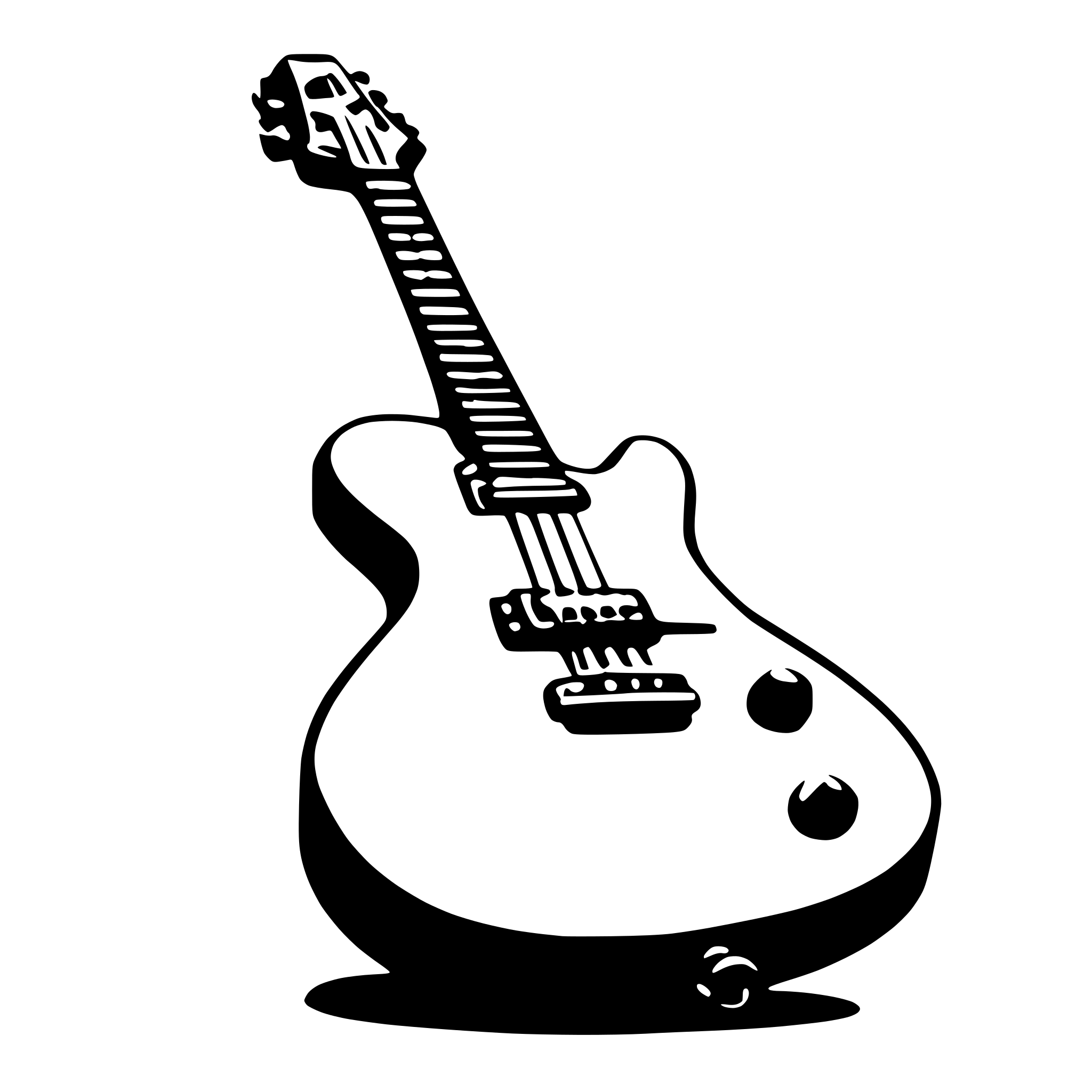 AI-generated SVG of 'electric guitar'