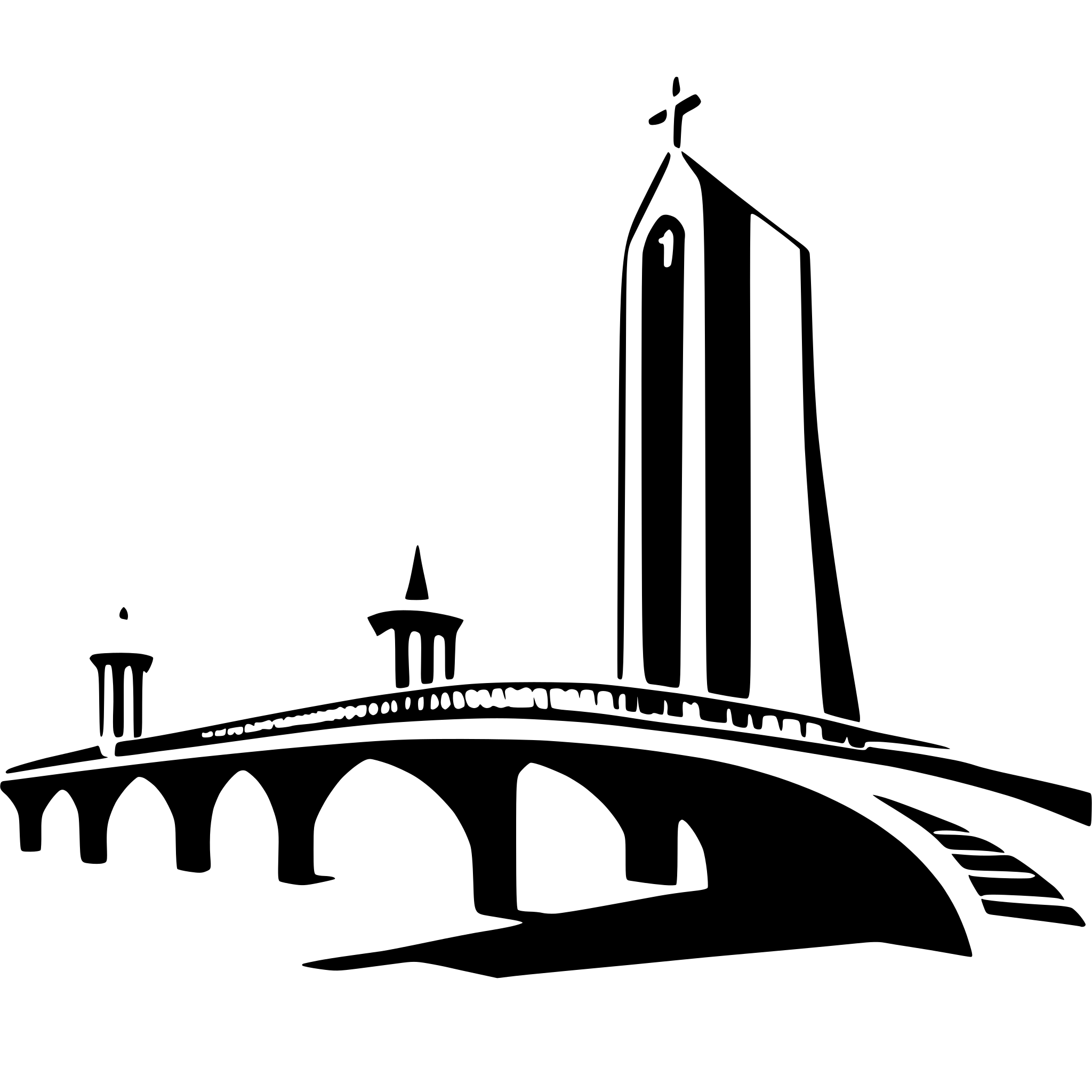 AI-generated SVG of a Ministry Bridge church
