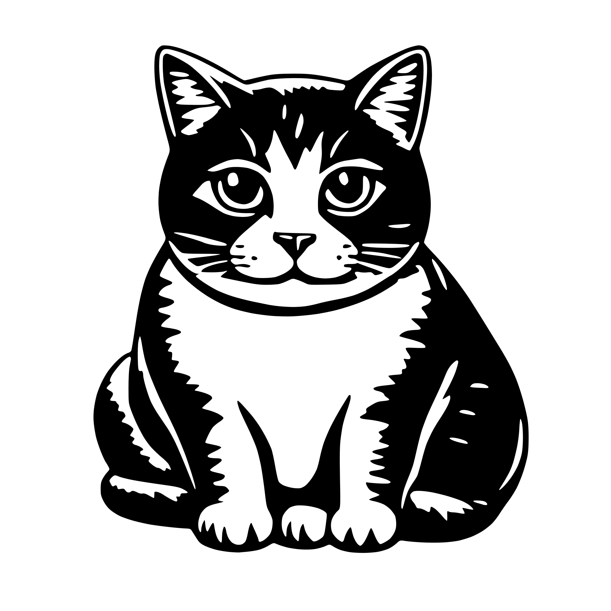 AI-generated SVG of a cat fat