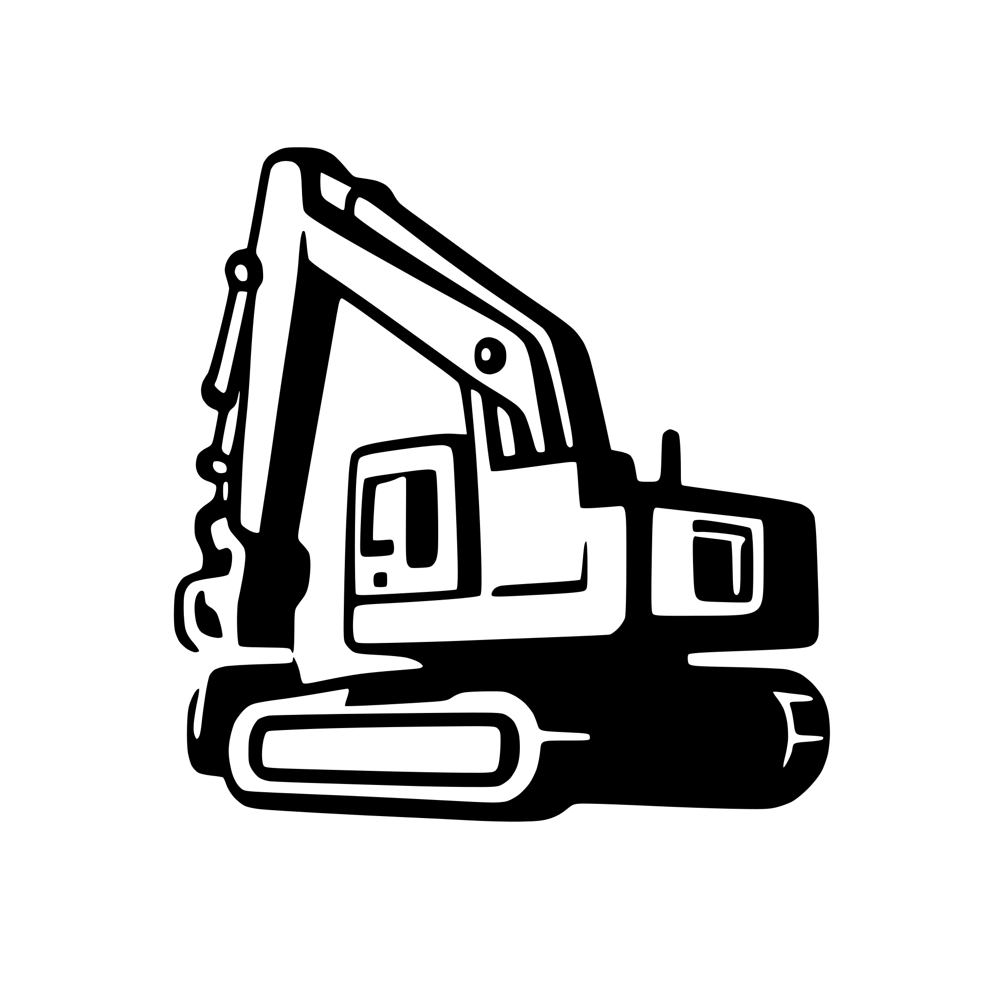 AI-generated SVG of 'filled excavator'