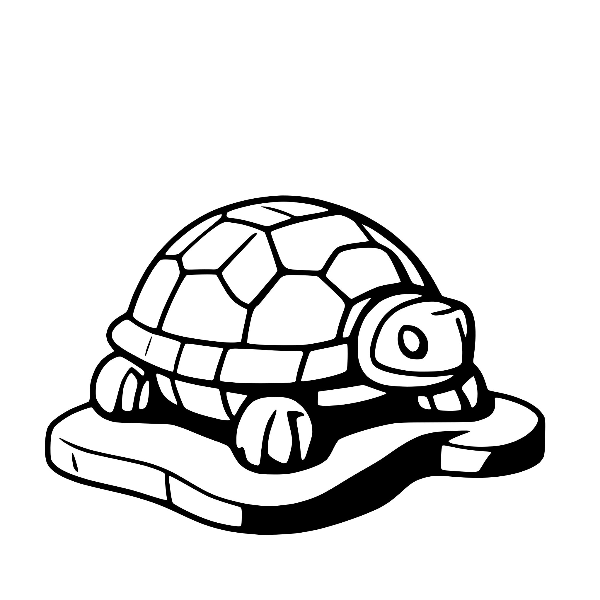 AI-generated SVG of a tortoise on rocky terrain