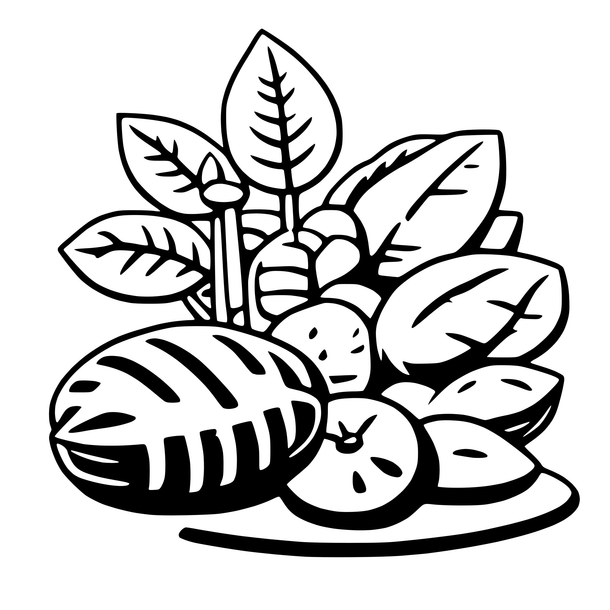 AI-generated SVG of a green vegetables