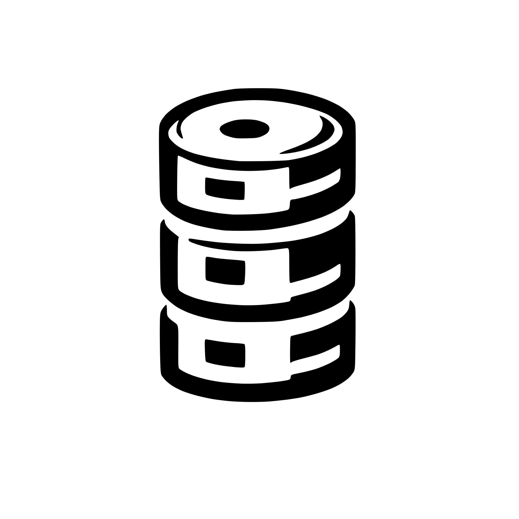 AI-generated SVG of a simple icon with 3 stacked cylinders