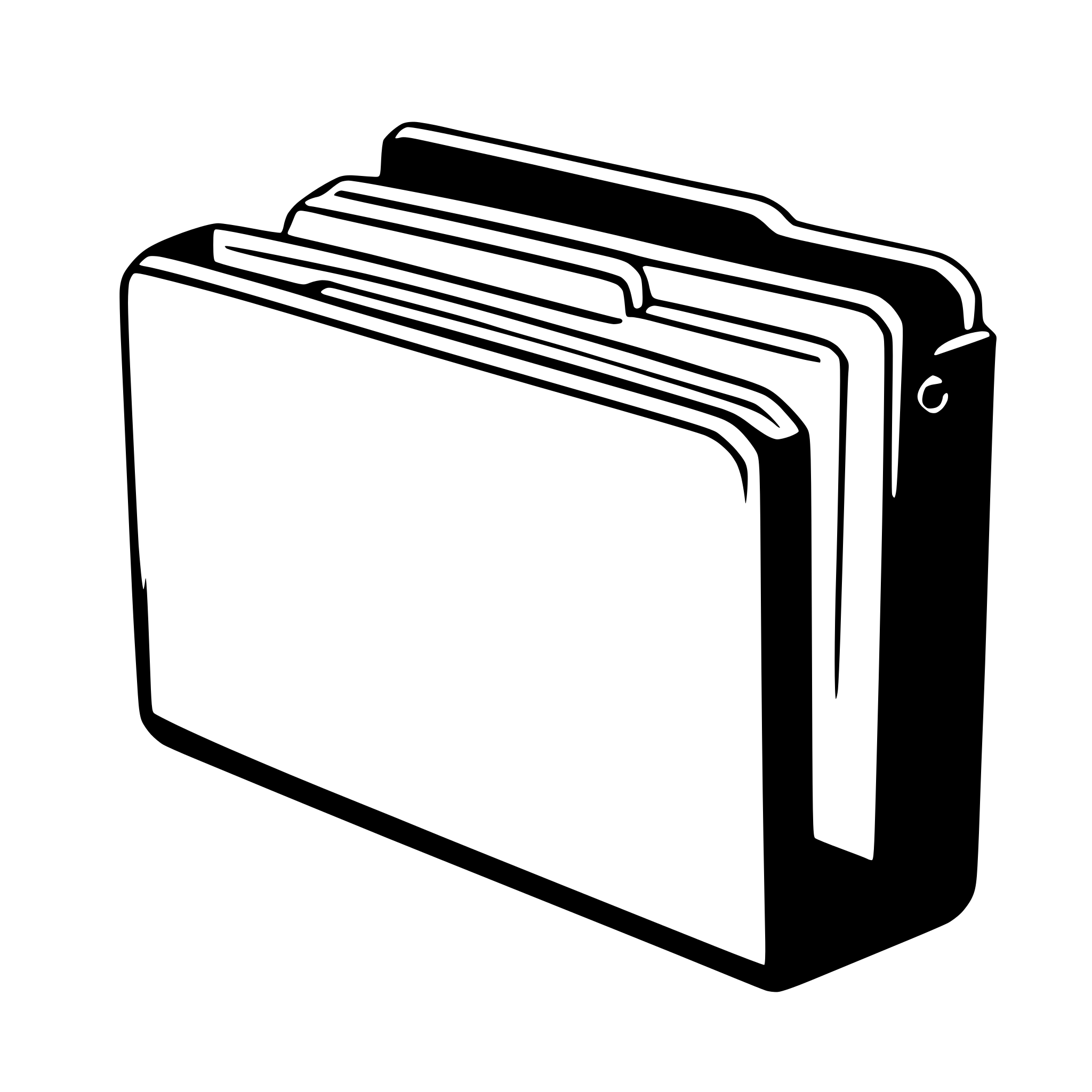 AI-generated SVG of 'green file folder with yellow dividers inside'