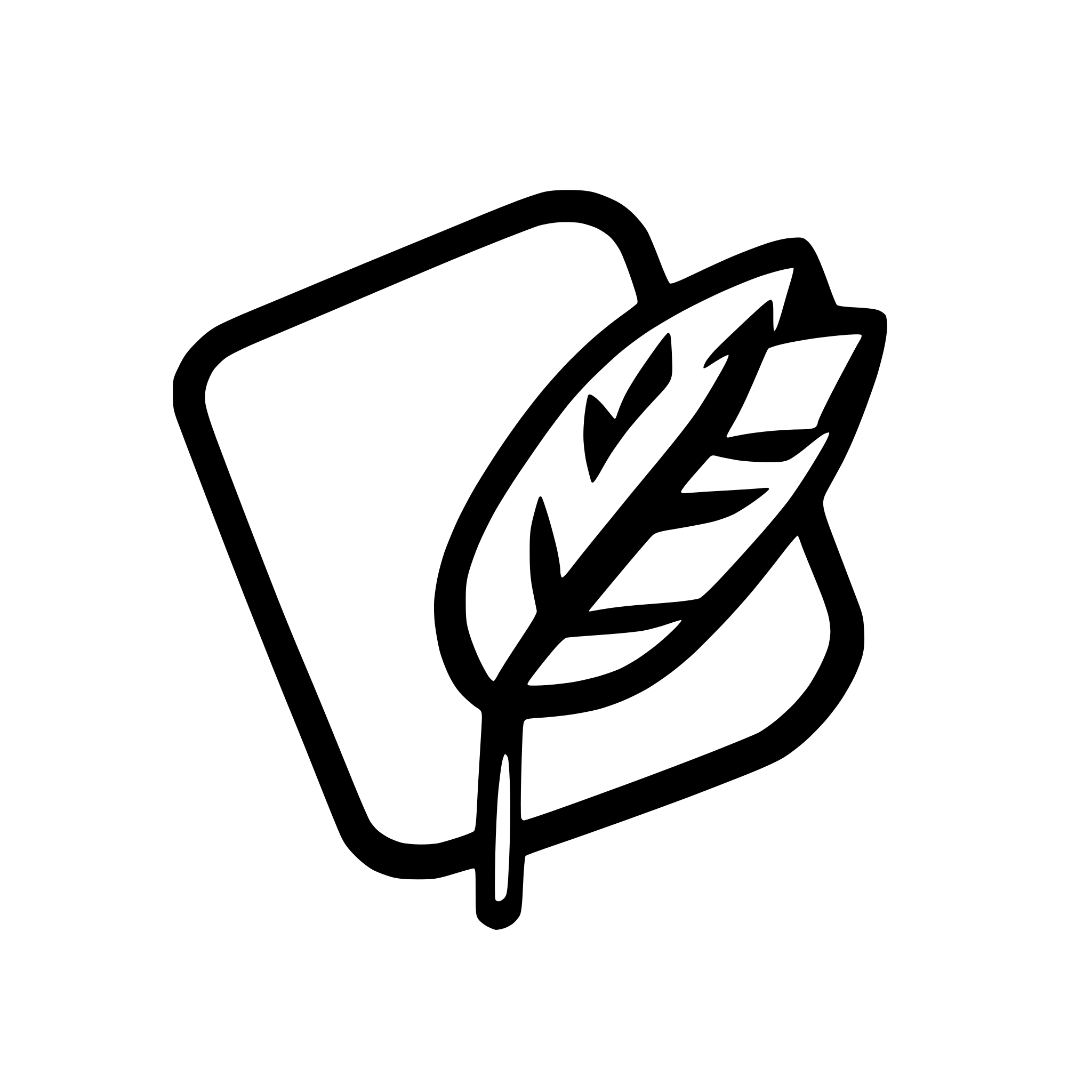 AI-generated SVG of 'paper and quill'