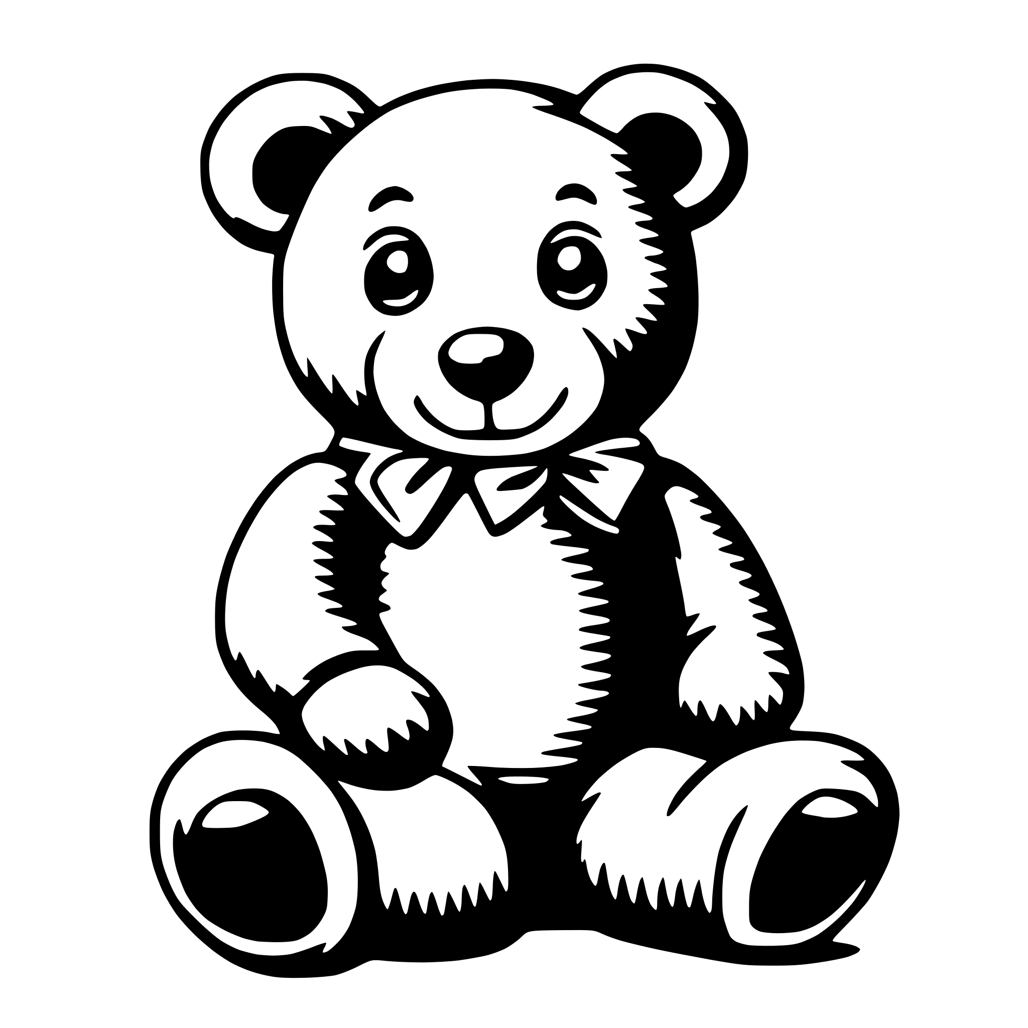 AI-generated SVG of 'teddy bear'