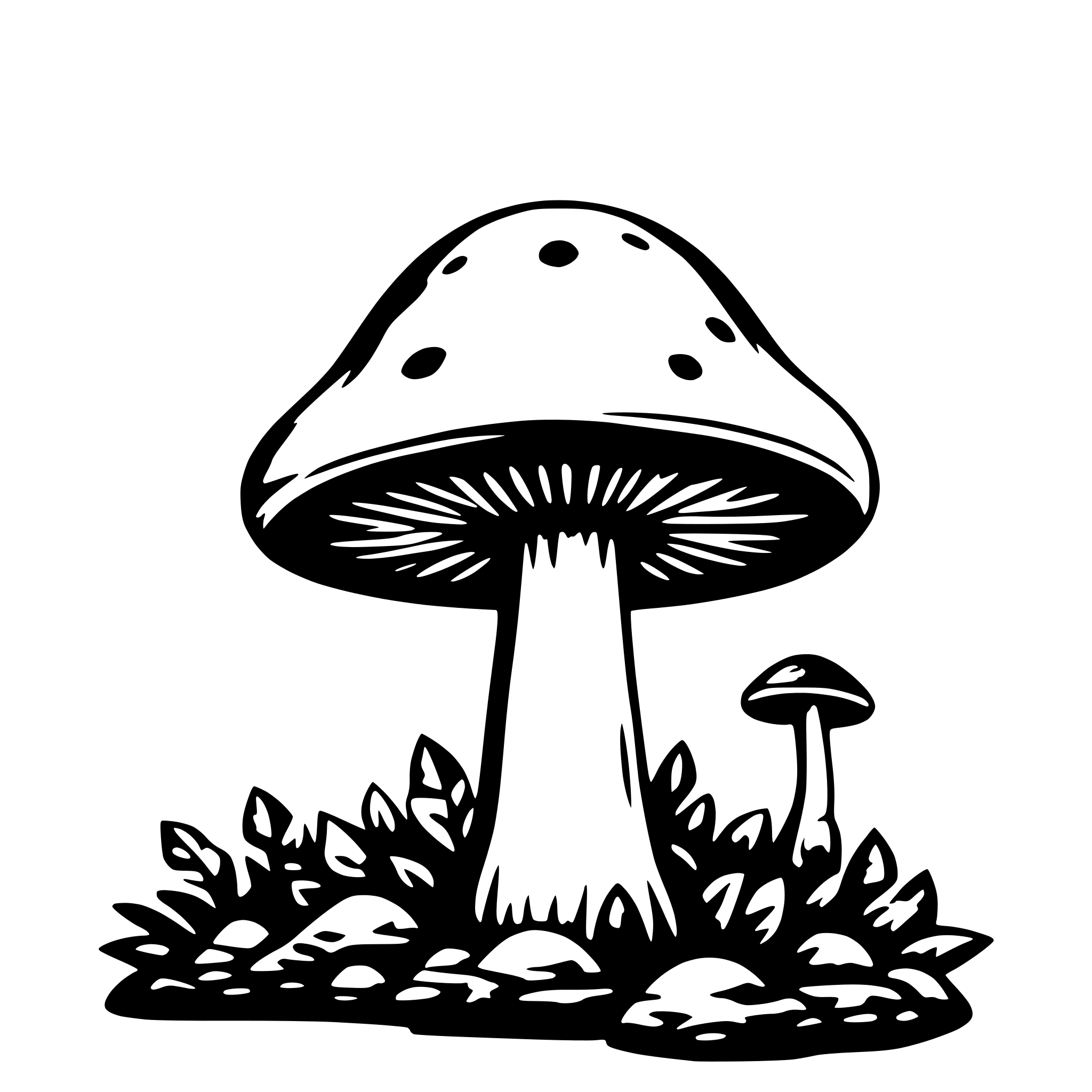 AI-generated SVG of 'magic mushroom solo'