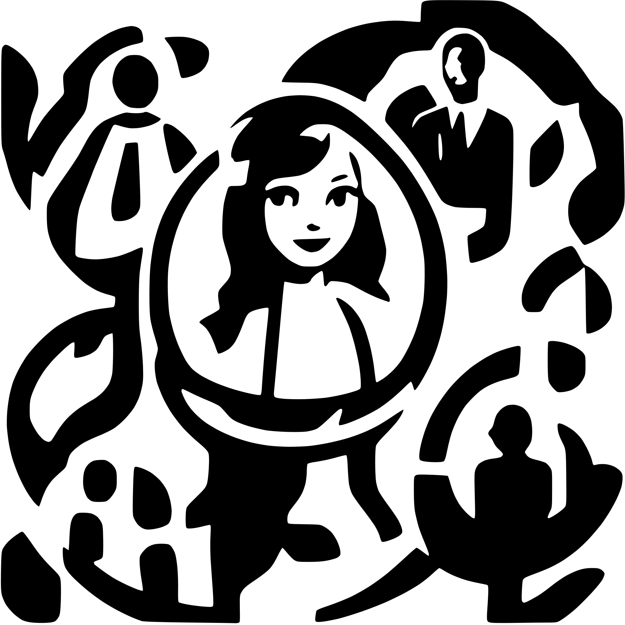 AI-generated SVG of a An abstract icon image for an advanced AI classroom solution shows a group of students attending to the teacher showing student faces facing front viewed from front top