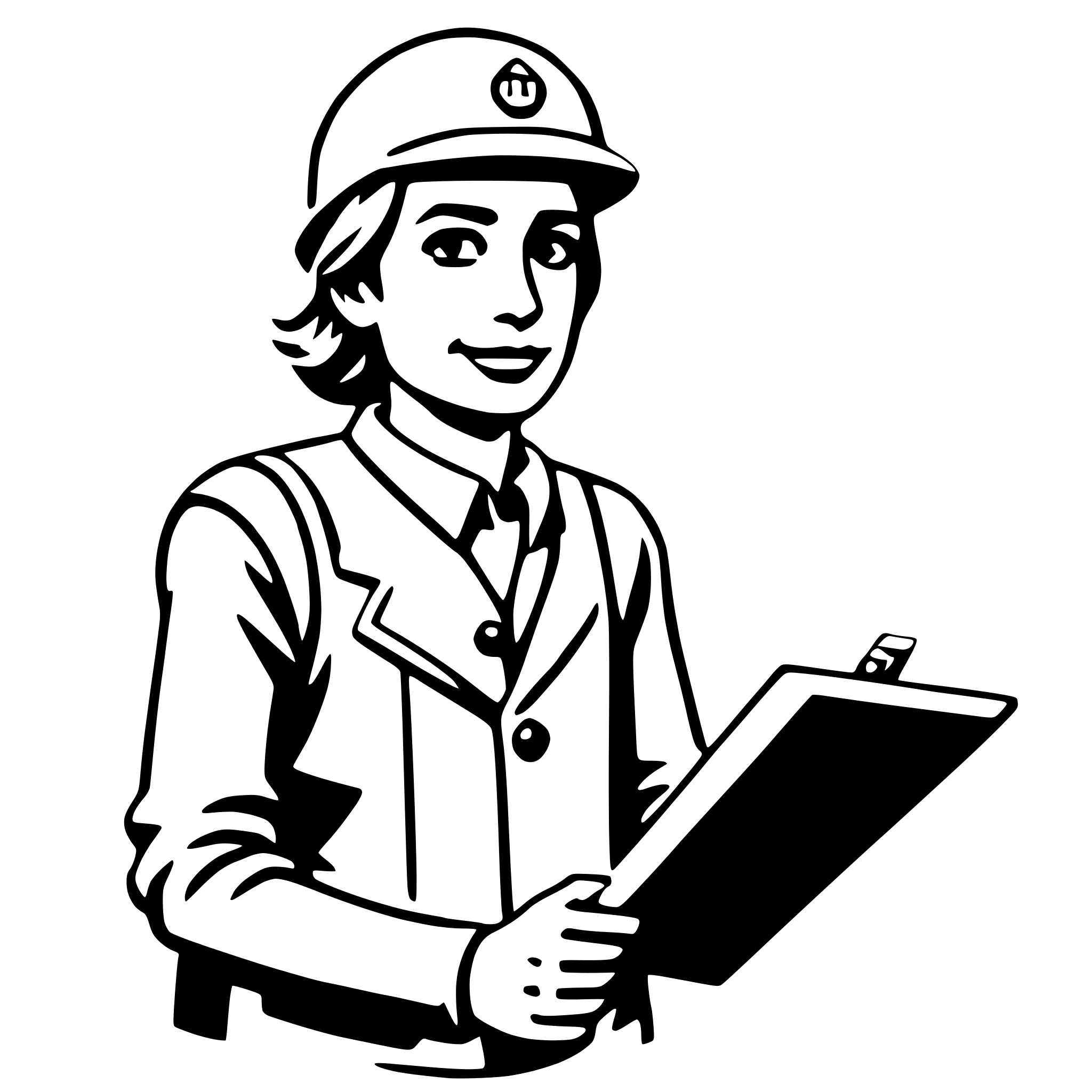 AI-generated SVG of a civil engineer