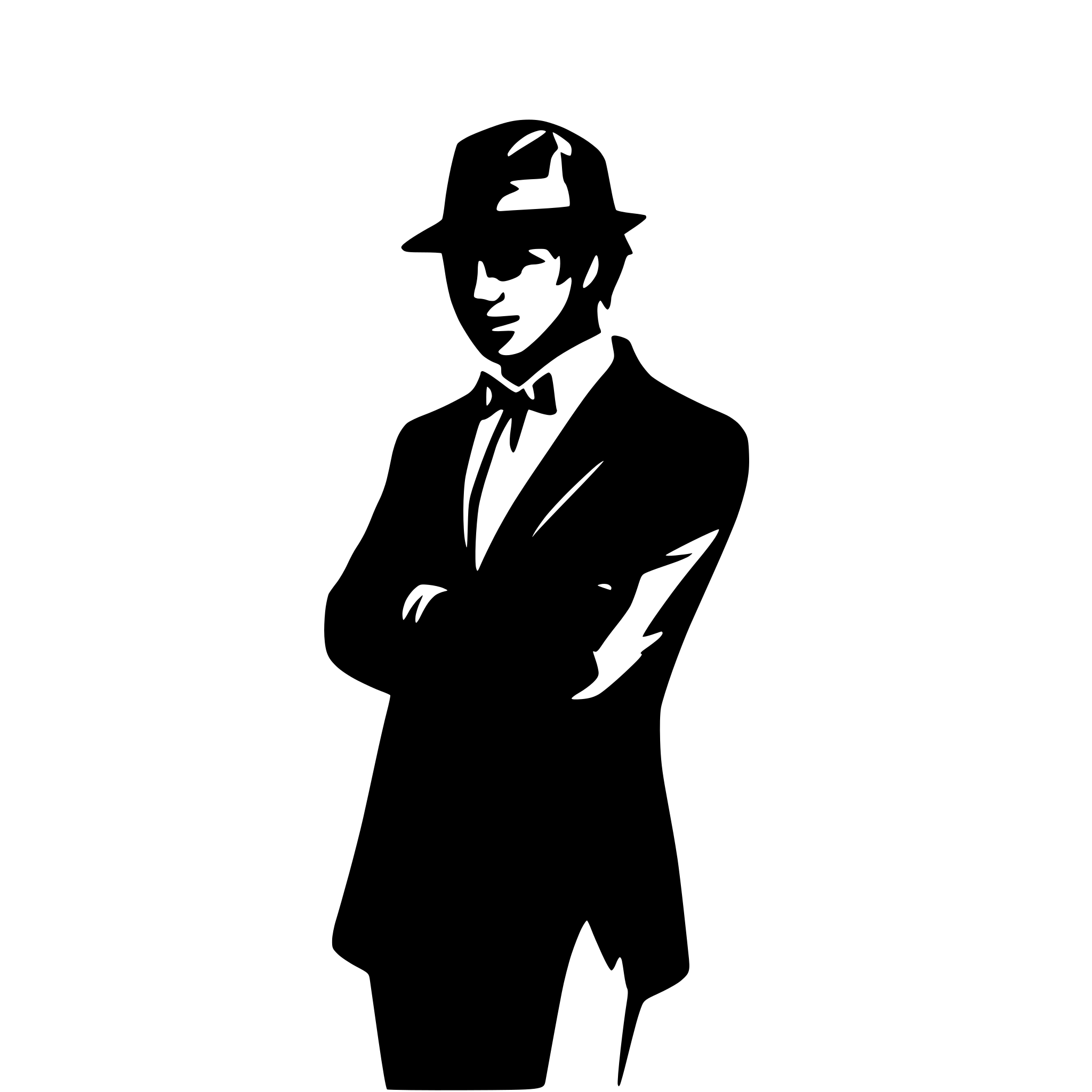 AI-generated SVG of a gentleman