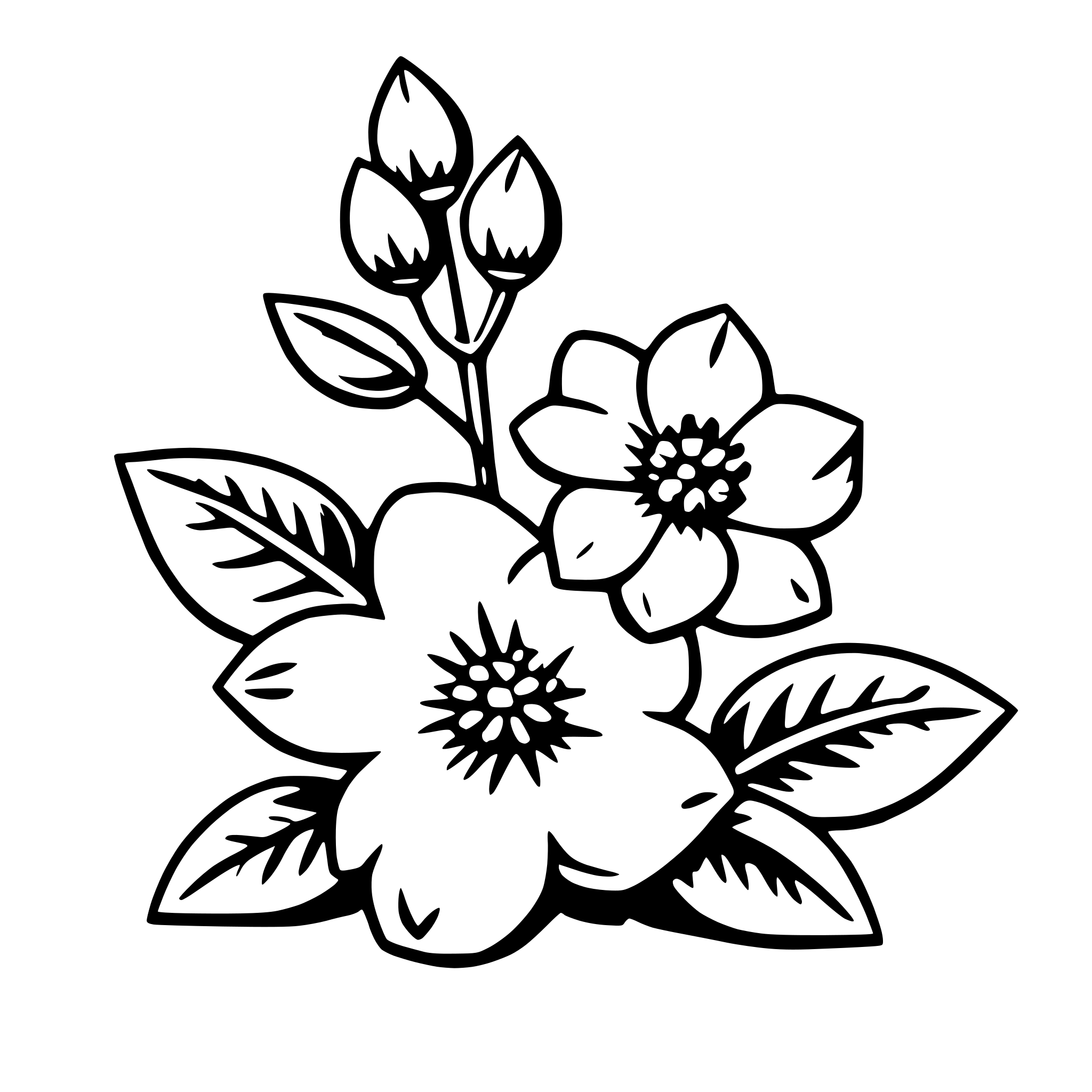 AI-generated SVG of 'jasmine'