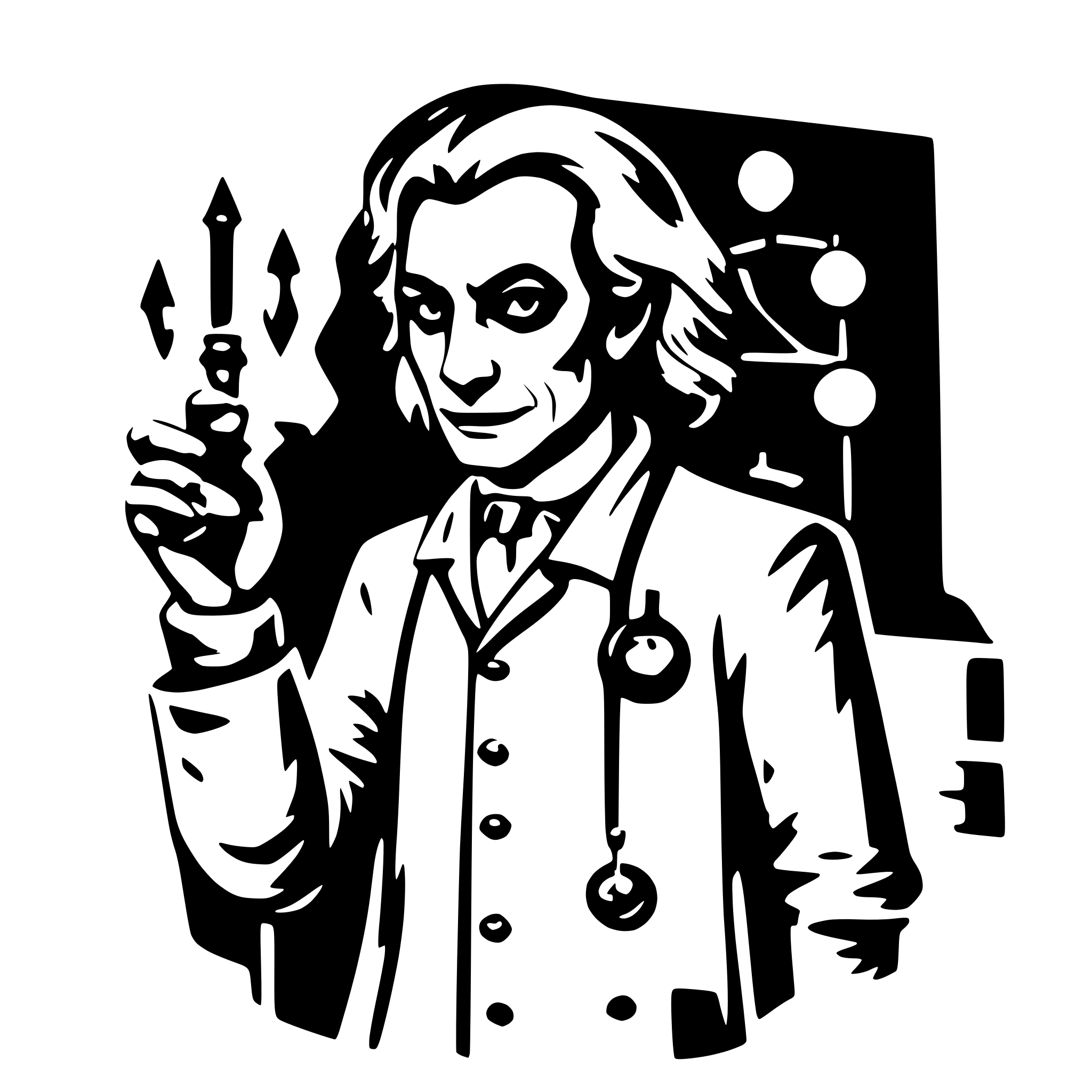 AI-generated SVG of a evil doctor