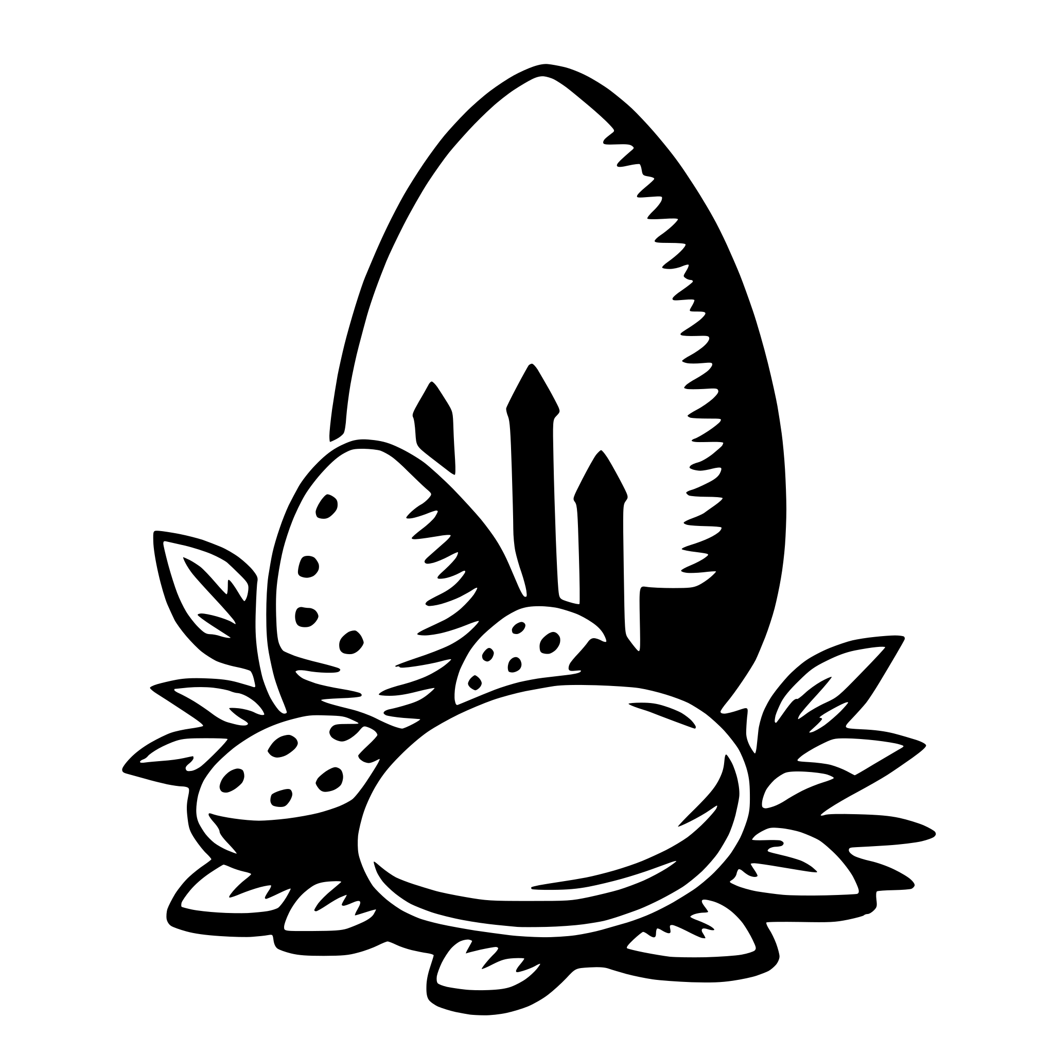 AI-generated SVG of a easter sunday