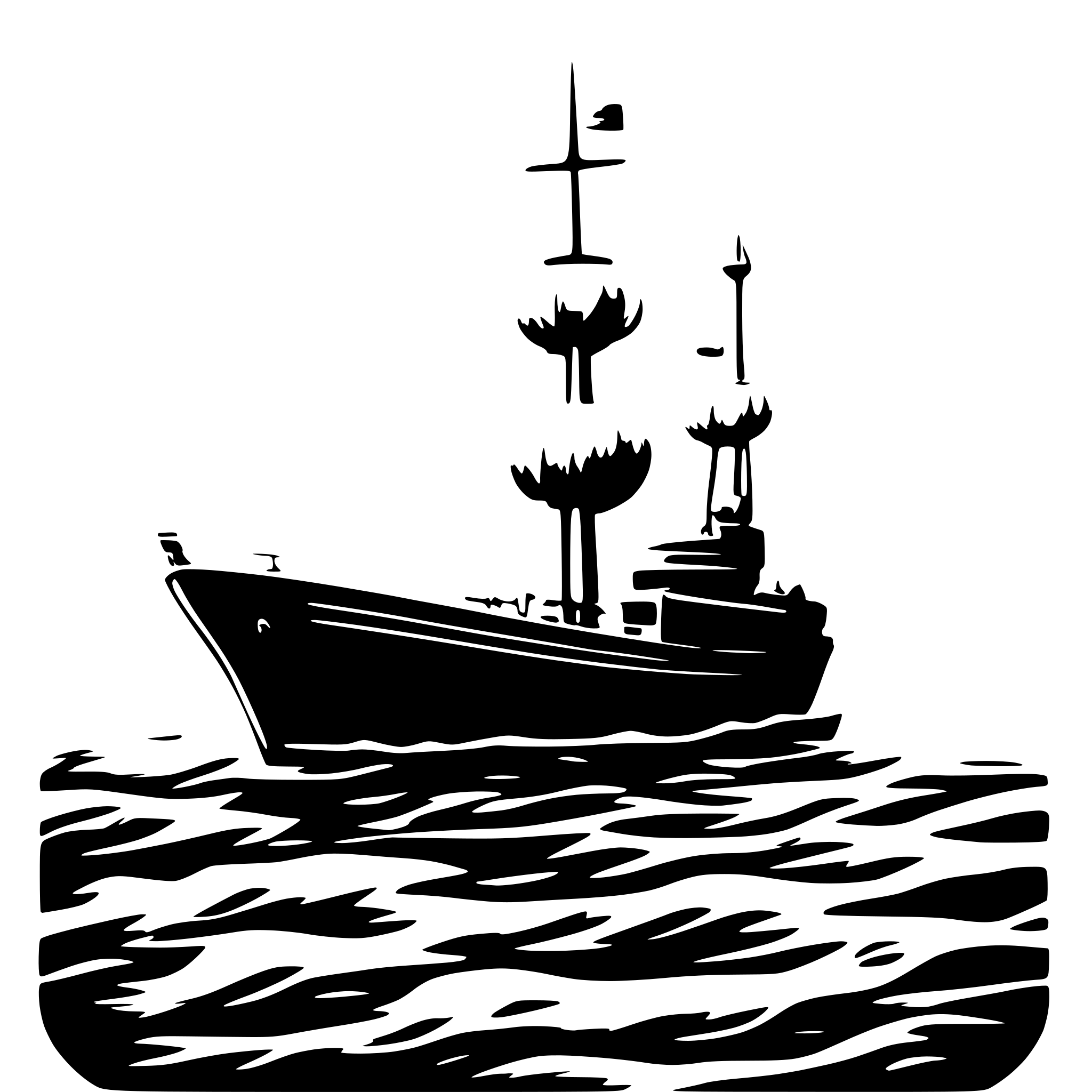 AI-generated SVG of 'Gambar kapal layar yang sedang berlayar di tengah laut, awan gelap menggelayuti langit'