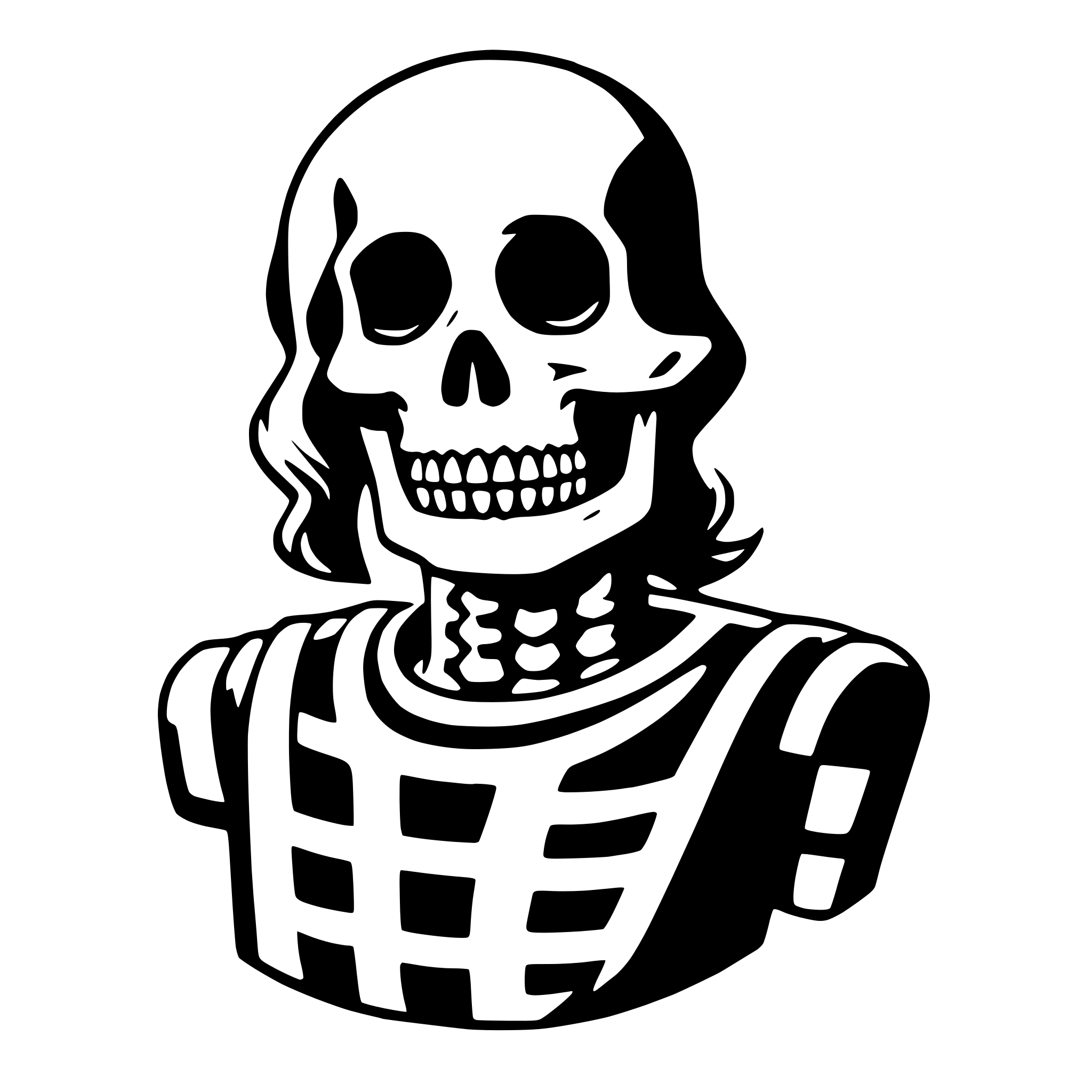 AI-generated SVG of 'skeleton'