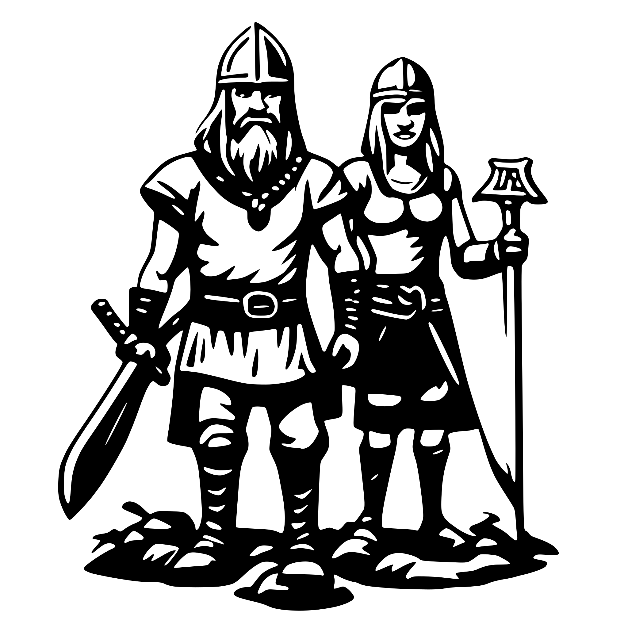 AI-generated SVG of a vikings