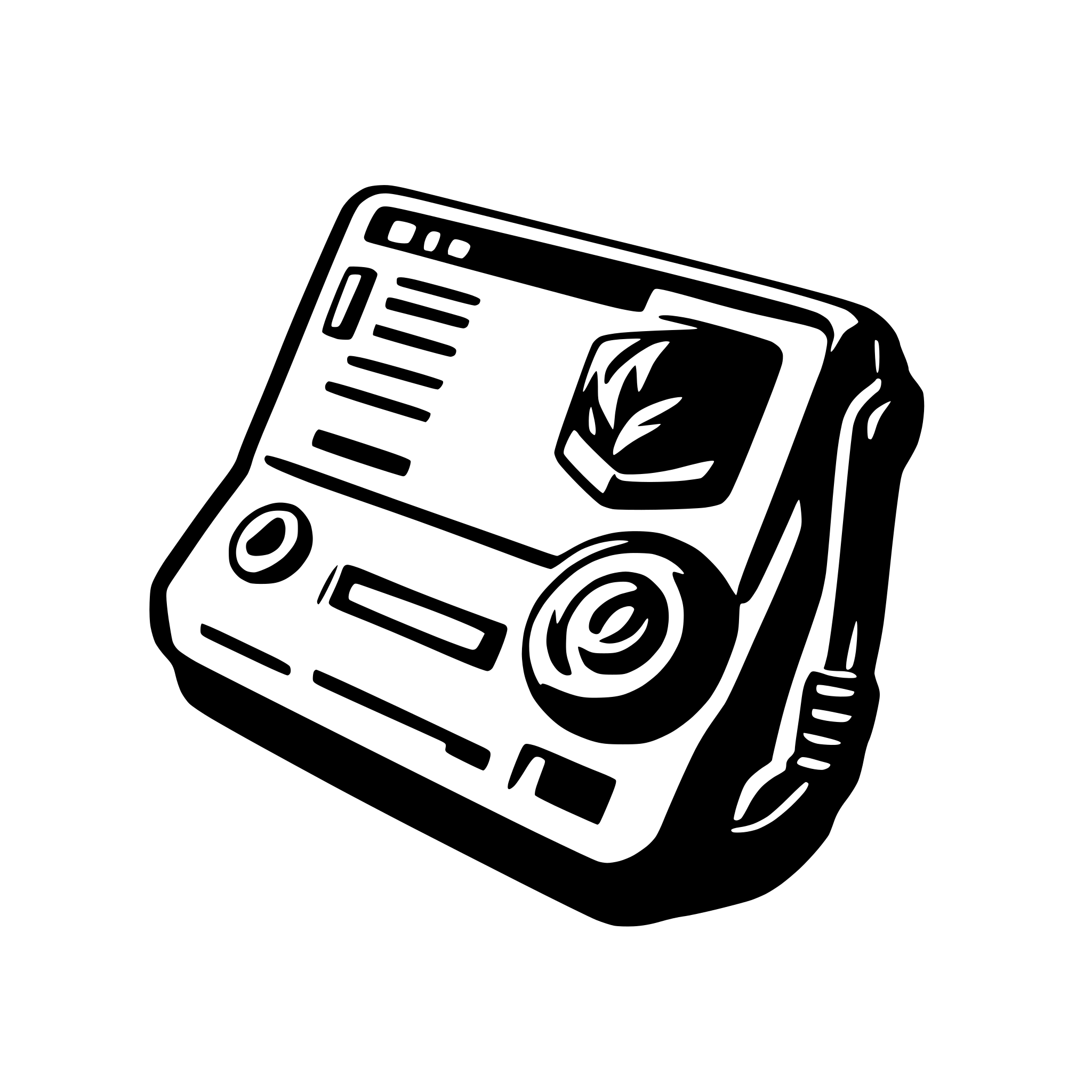 AI-generated SVG of a walkman