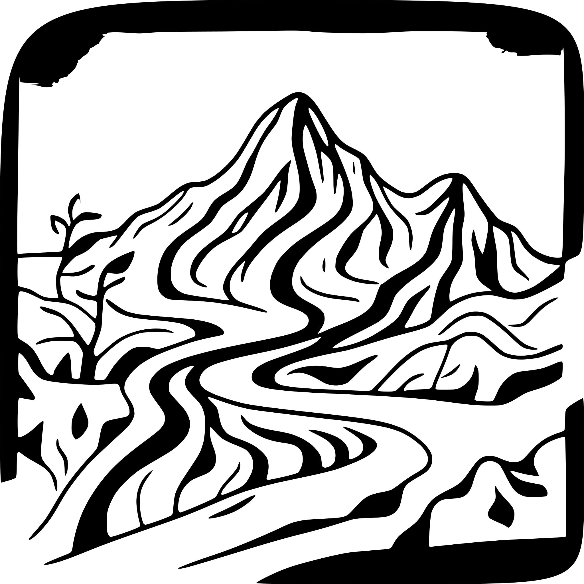 AI-generated SVG of a mountain
