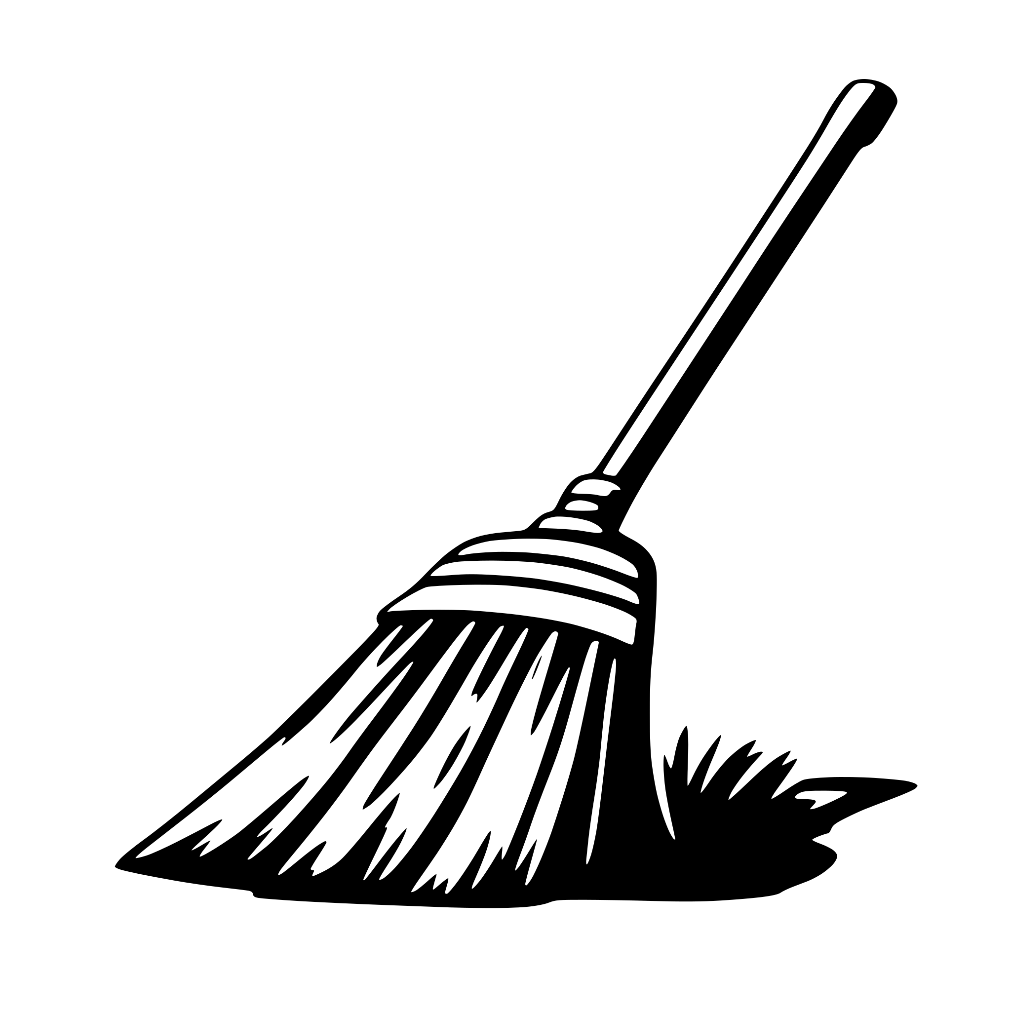 AI-generated SVG of a broom