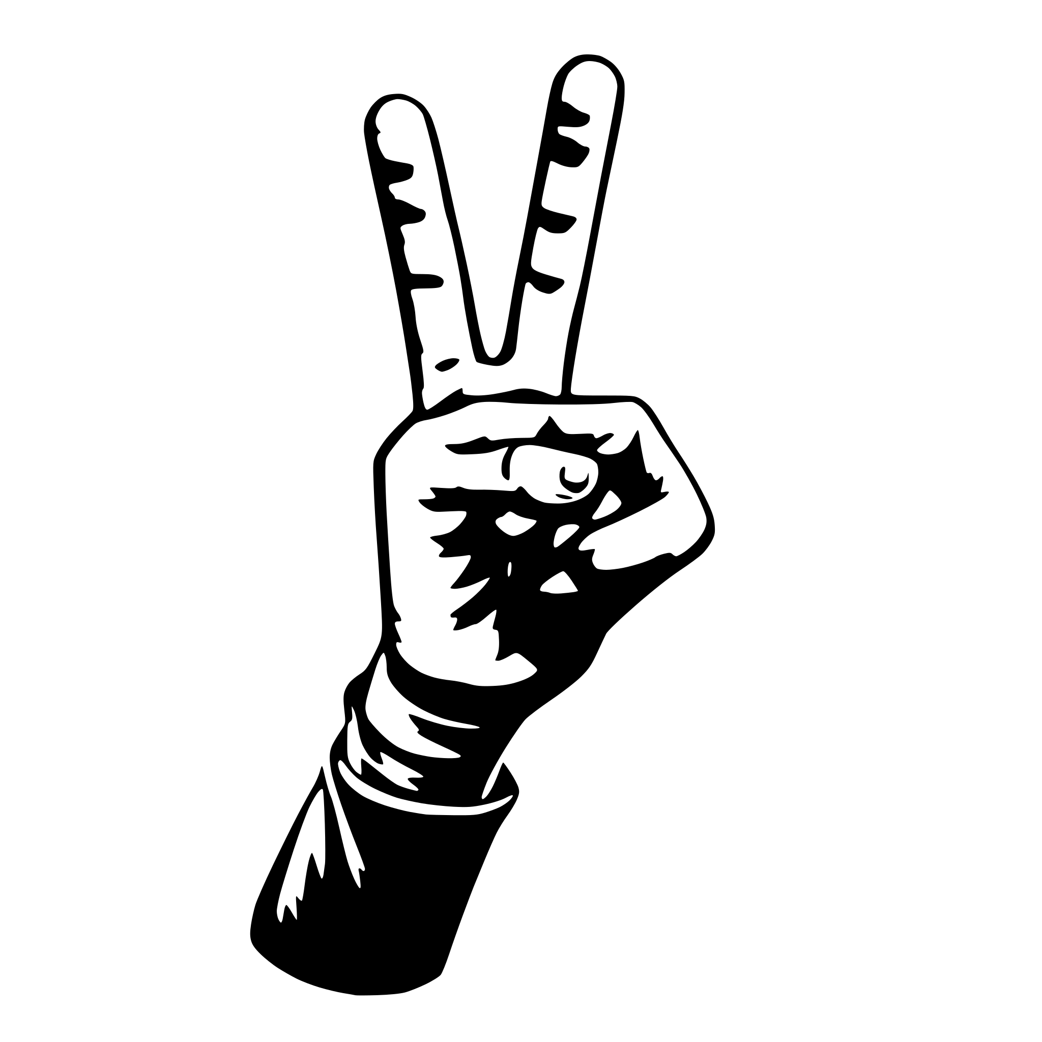 AI-generated SVG of a A hand gesture doing "this" sign
