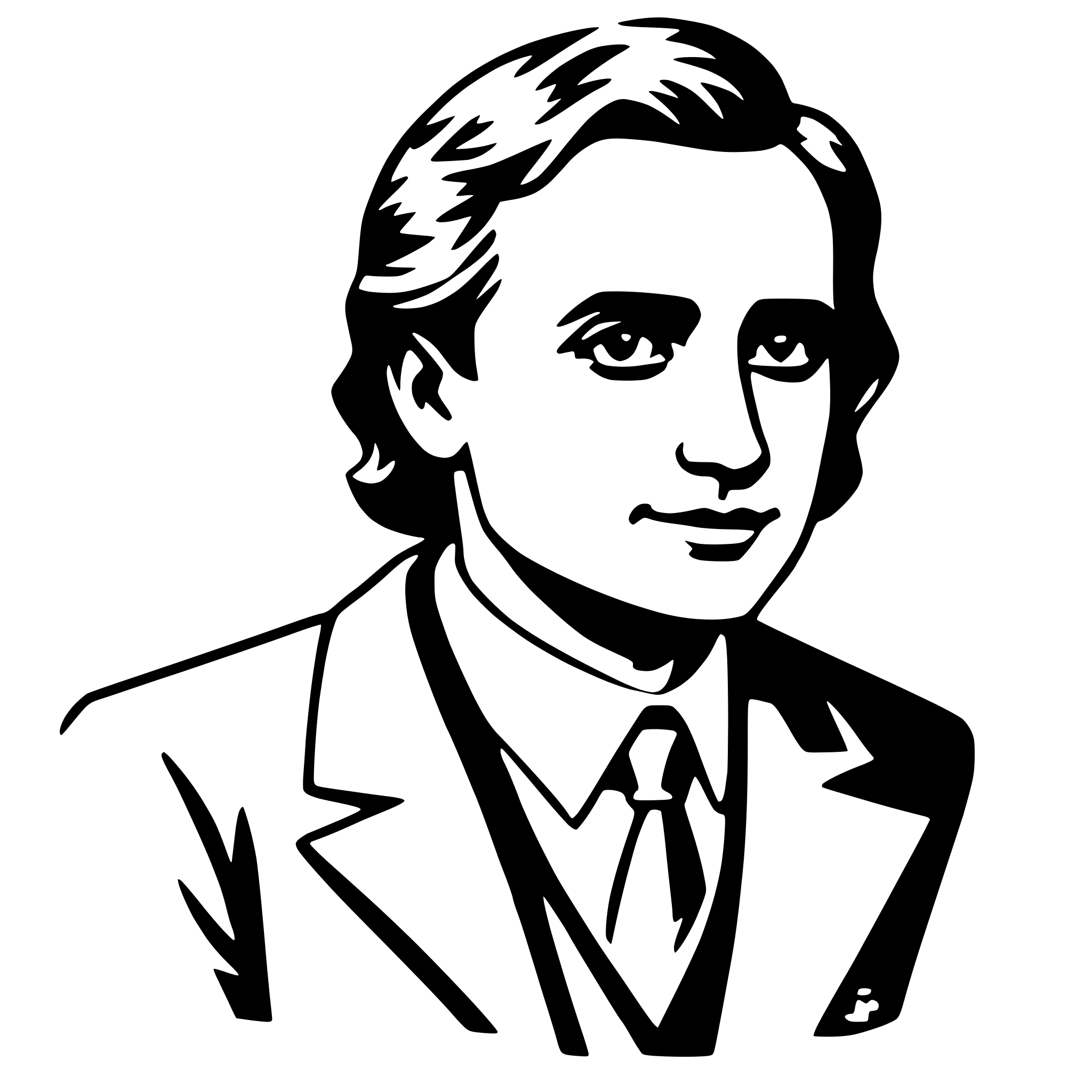 AI-generated SVG of a scott fitzgerald