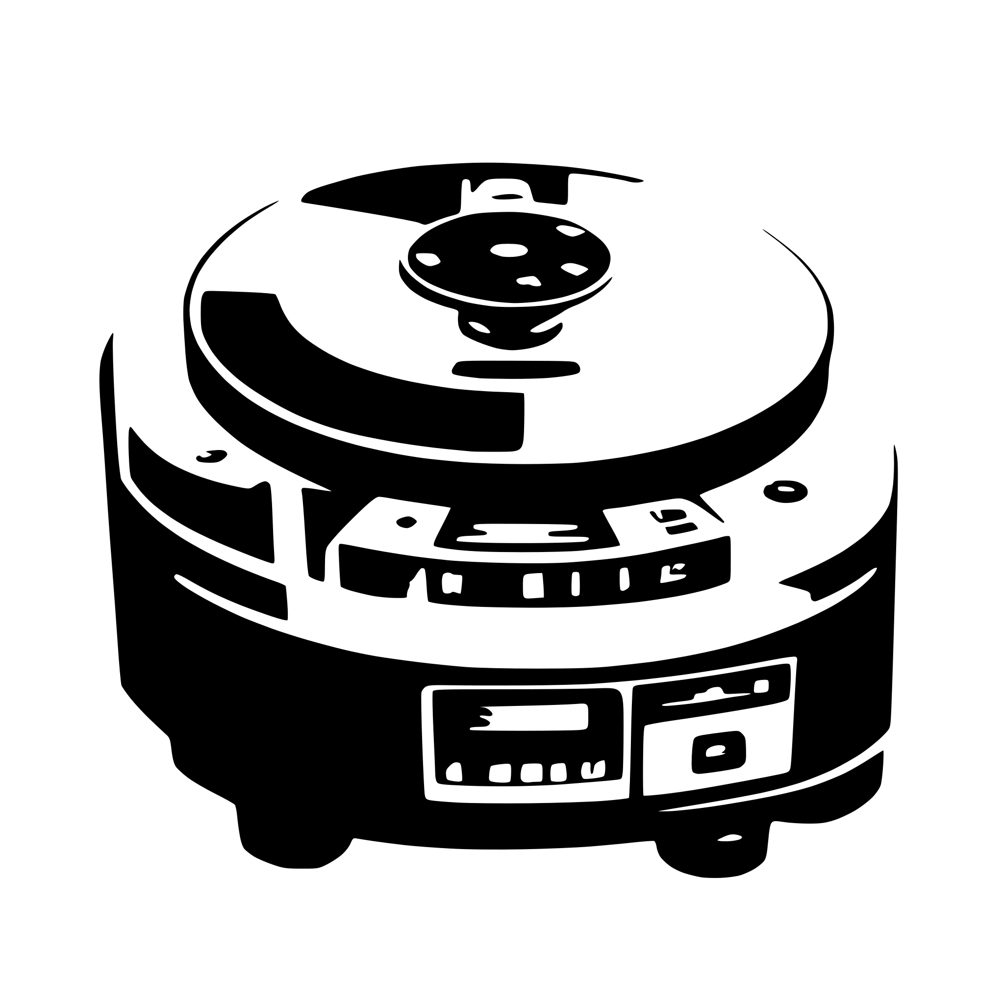 AI-generated SVG of a cd player