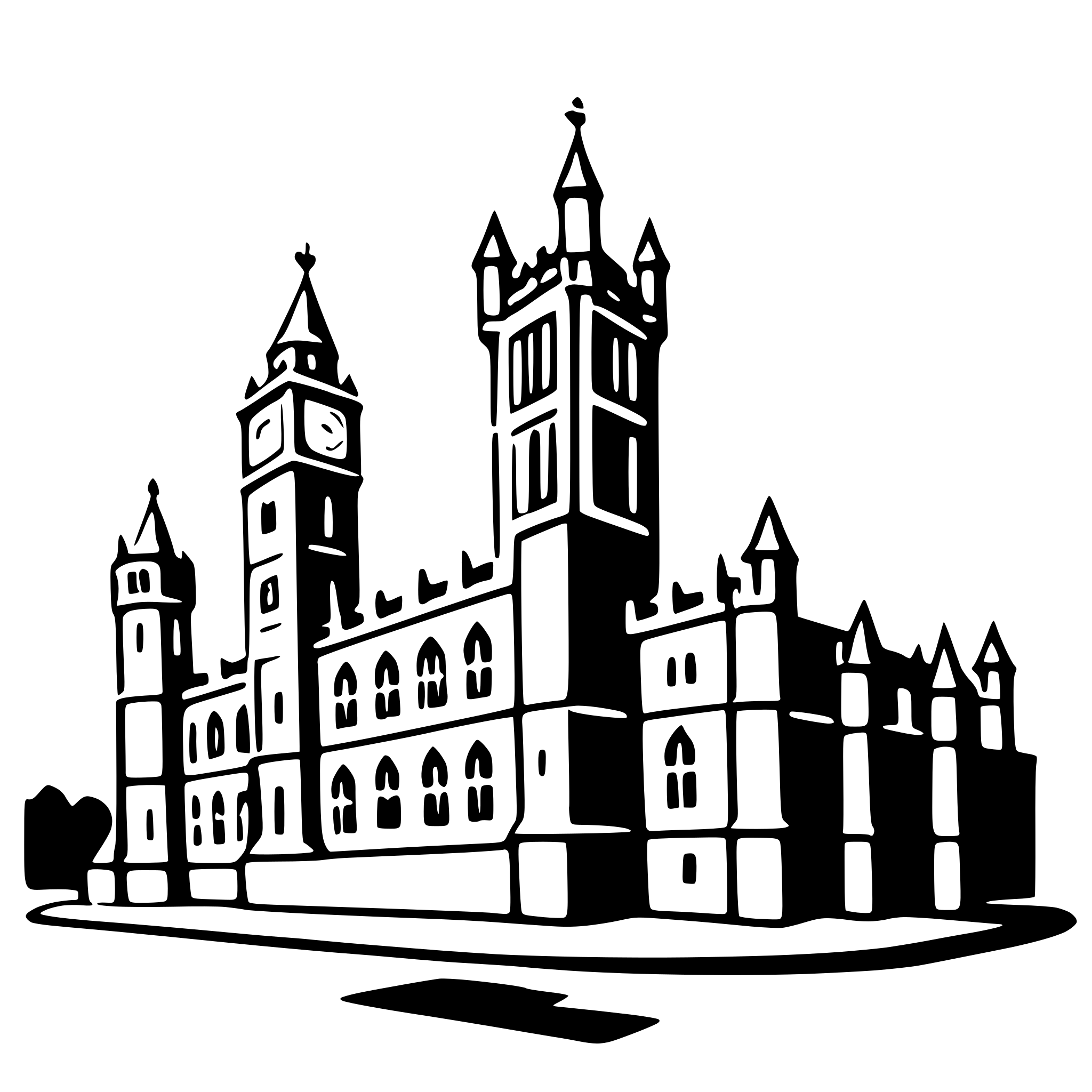 AI-generated SVG of 'palace of westminster'
