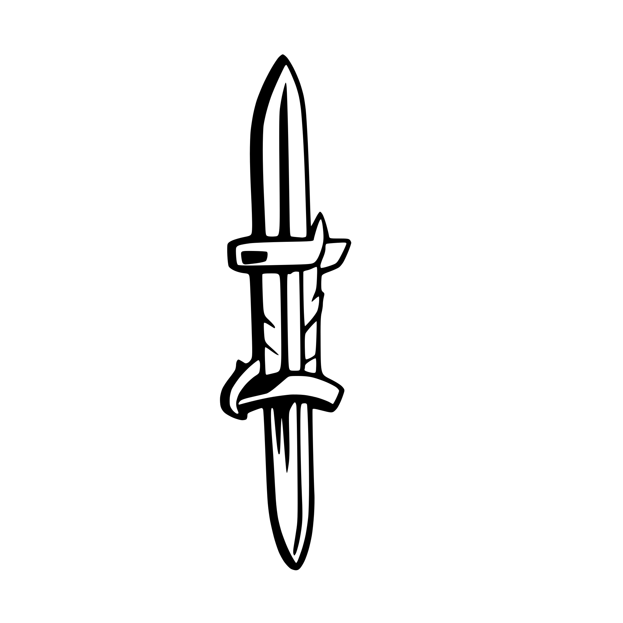 AI-generated SVG of a sword