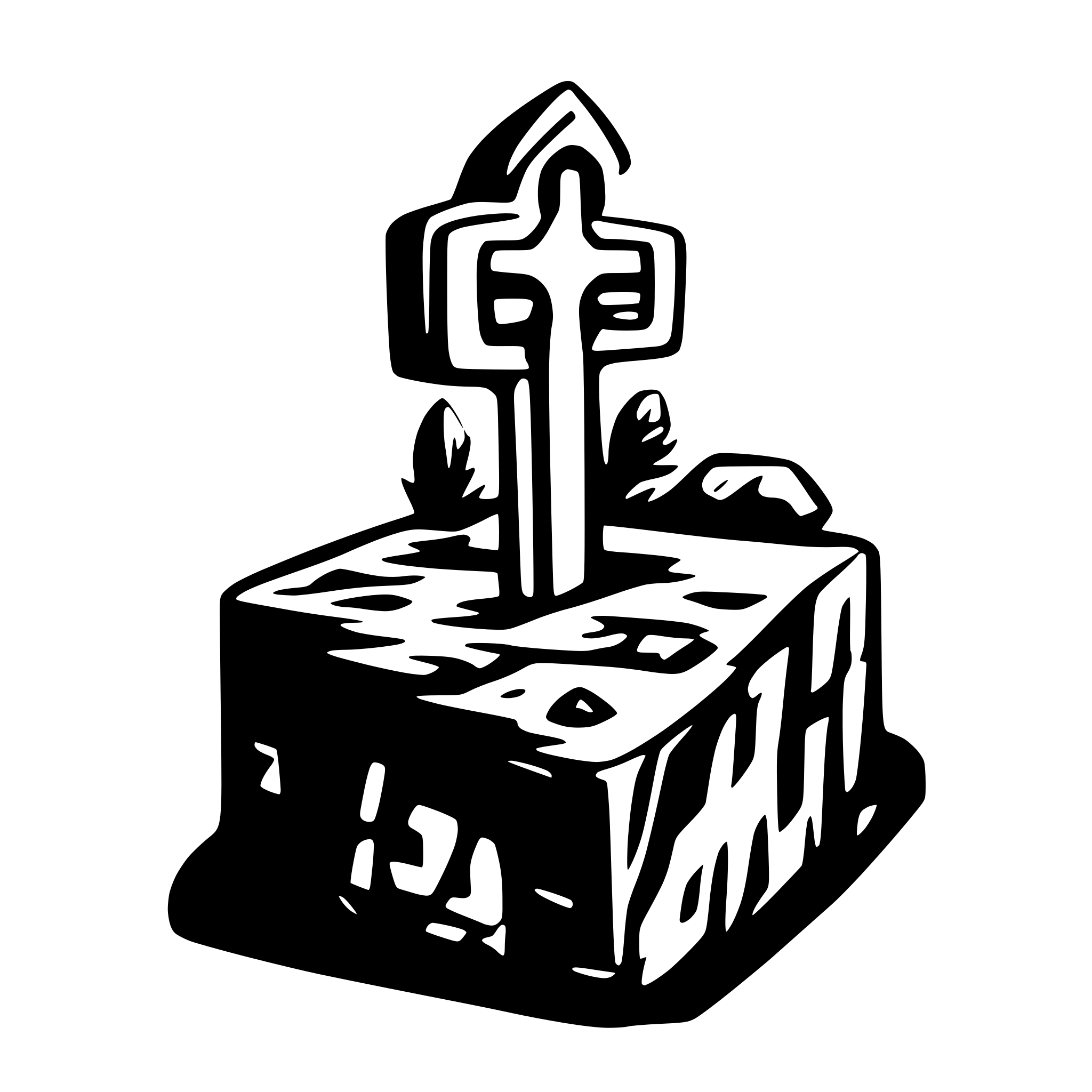 AI-generated SVG of 'key stone'