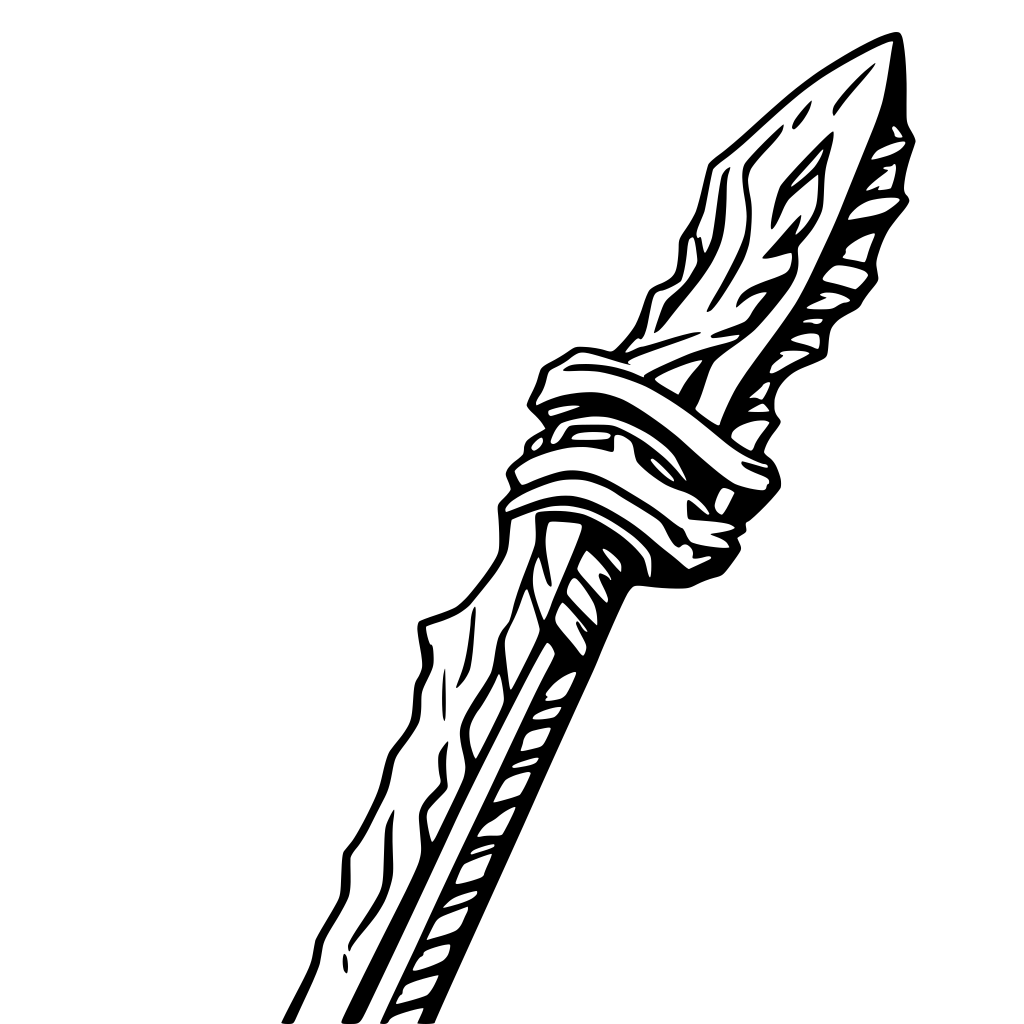 AI-generated SVG of a fire sword