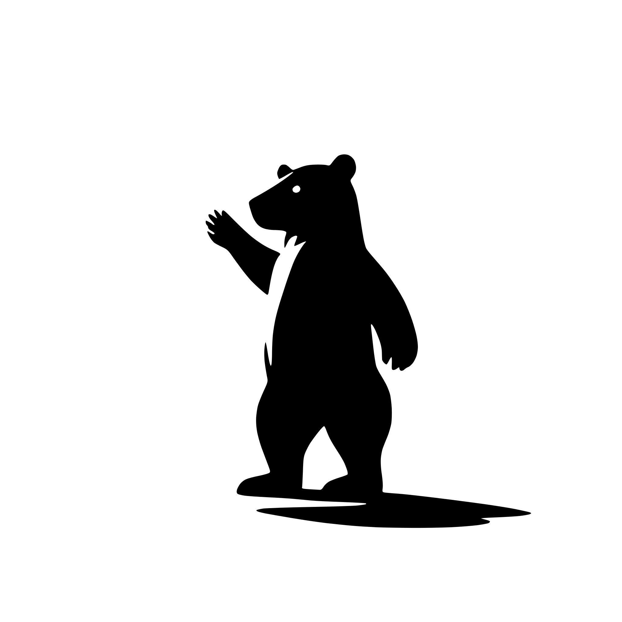 AI-generated SVG of 'bear standing on hind legs'