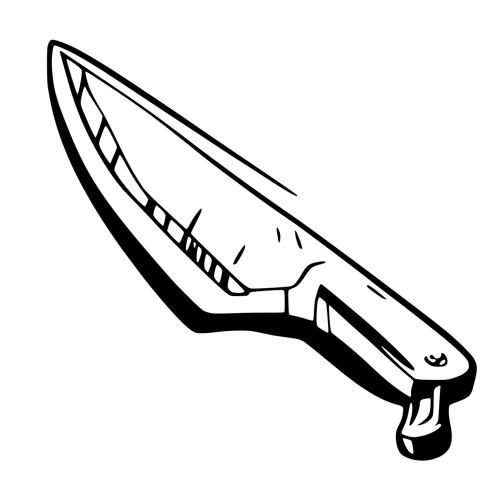 AI-generated SVG of a Kitchen knife action lines chopping data