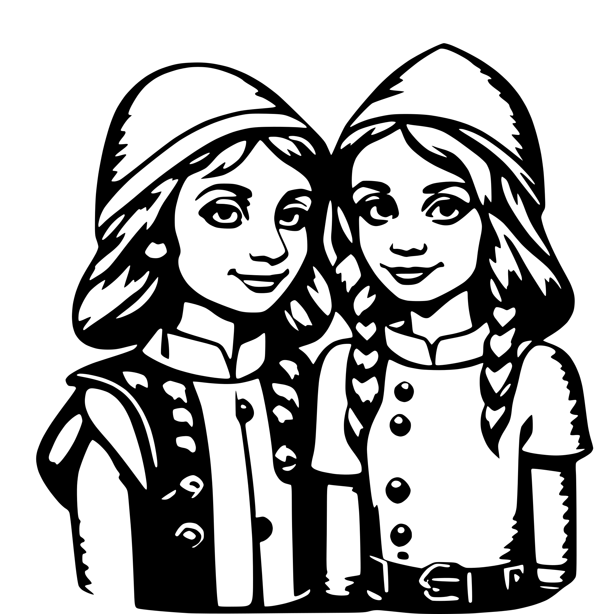 AI-generated SVG of 'Nonnie's elves'