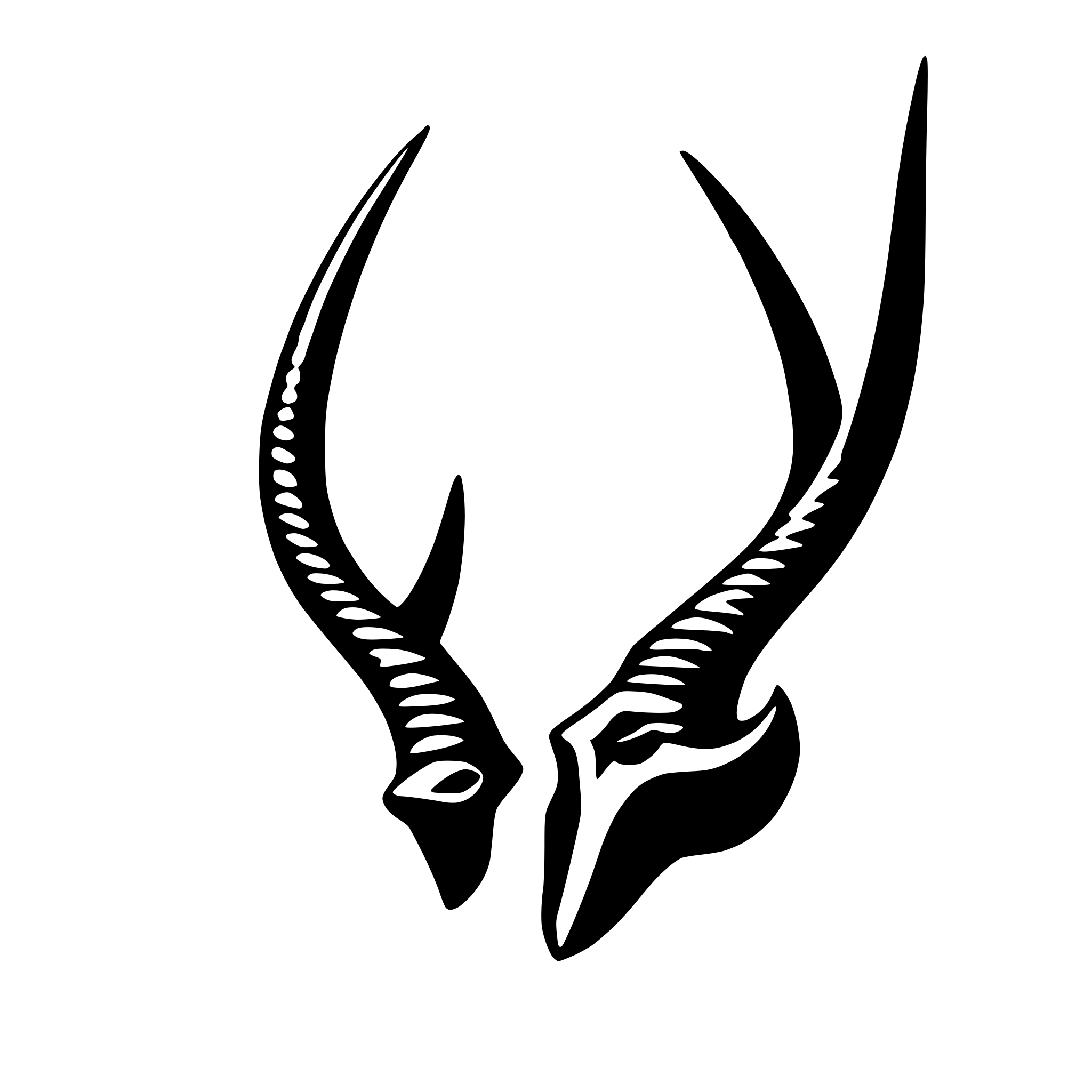 AI-generated SVG of a Kudu horns