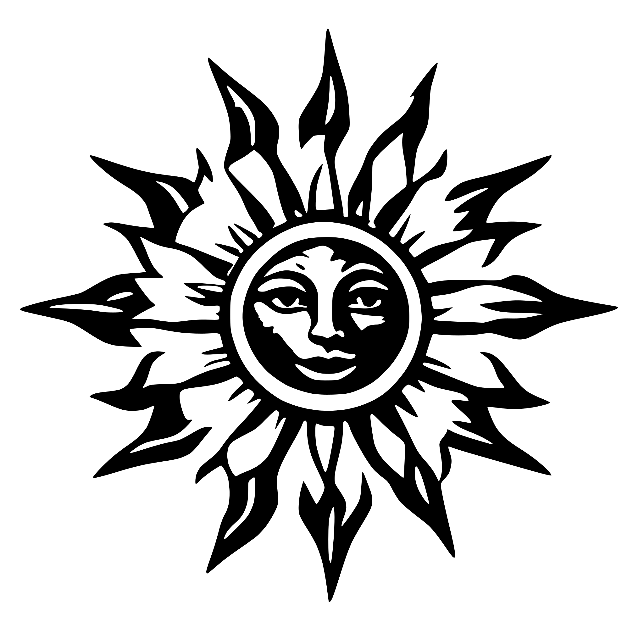 AI-generated SVG of a Vector Abstract Stylish Sun Icon