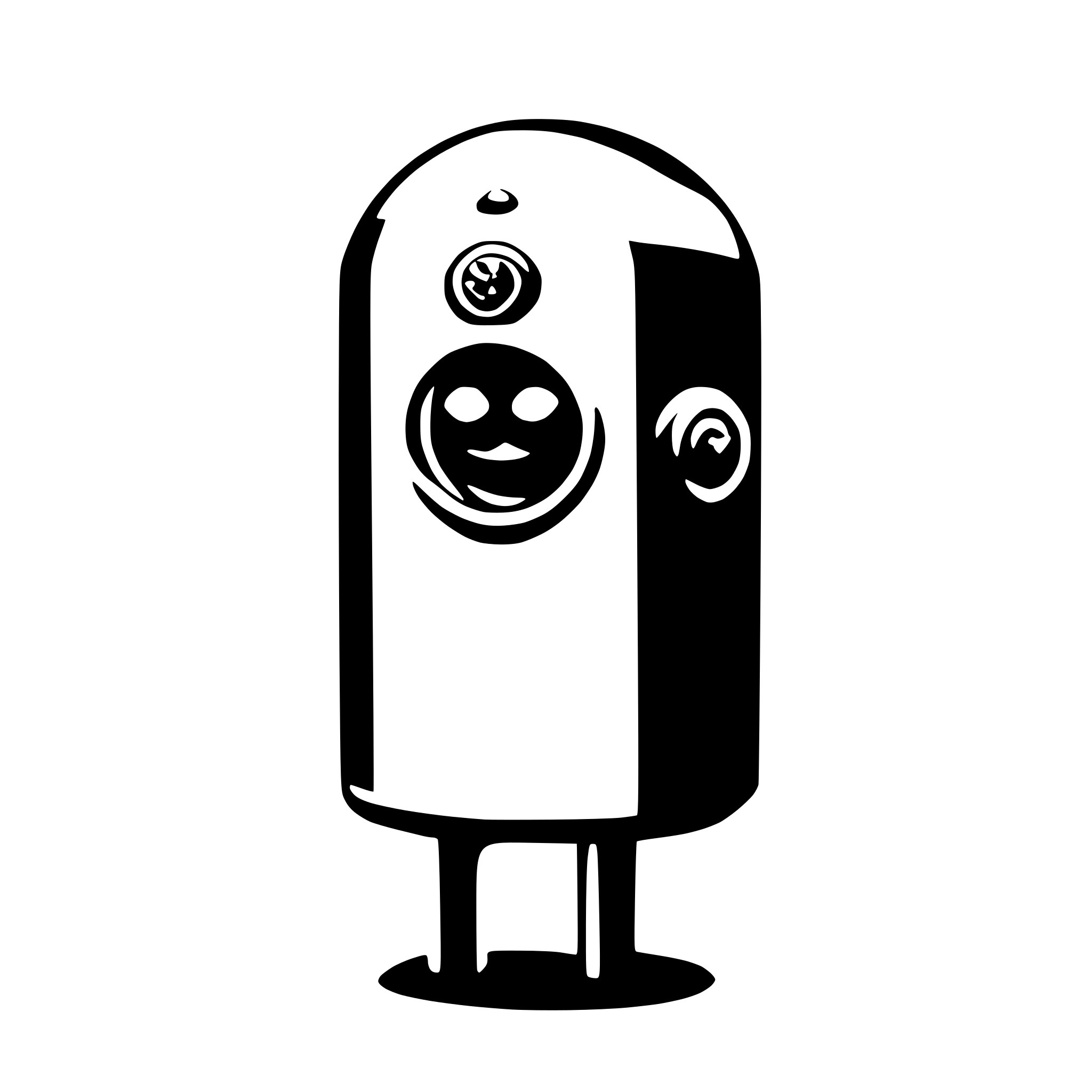 AI-generated SVG of a security cute pop toy