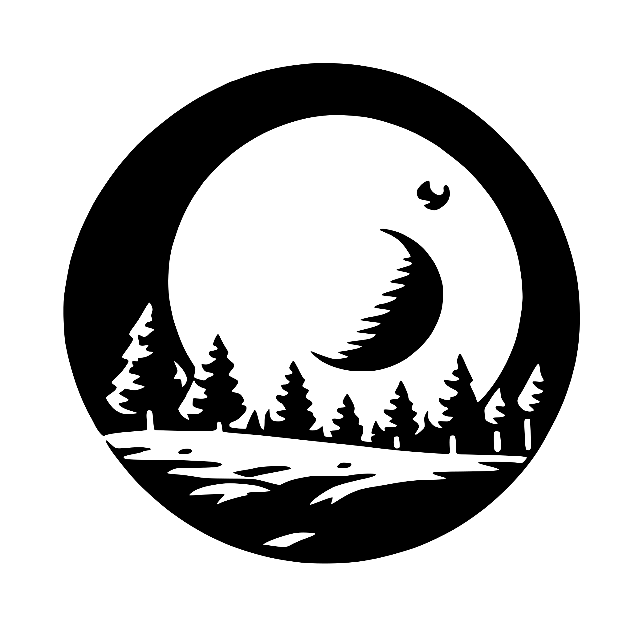 AI-generated SVG of a full moon