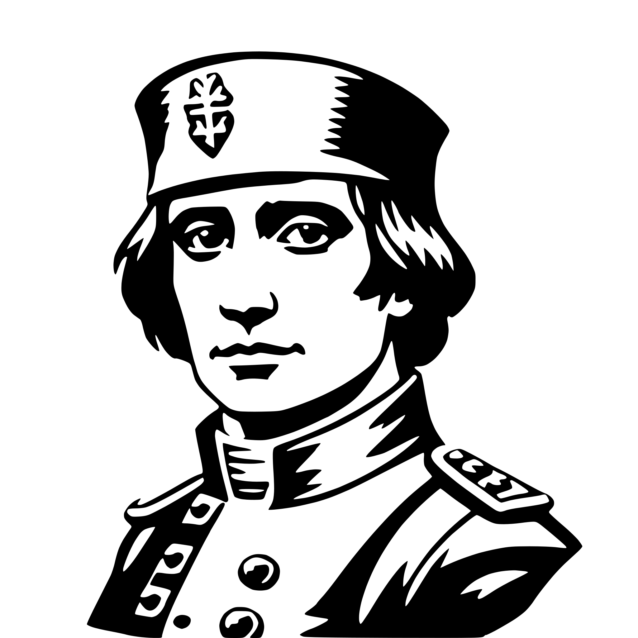 AI-generated SVG of 'napoleon bonaparte'