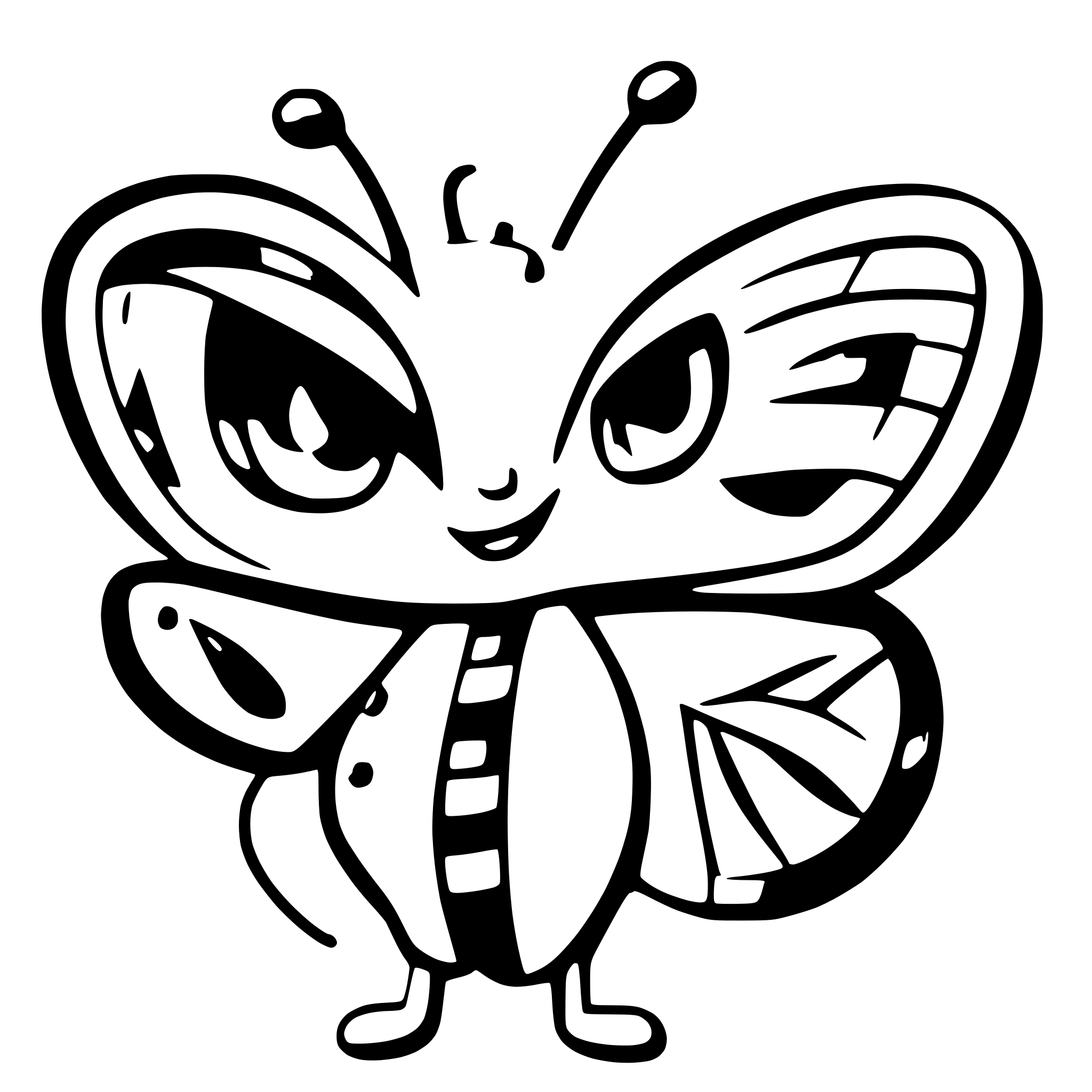 AI-generated SVG of a Butterfly