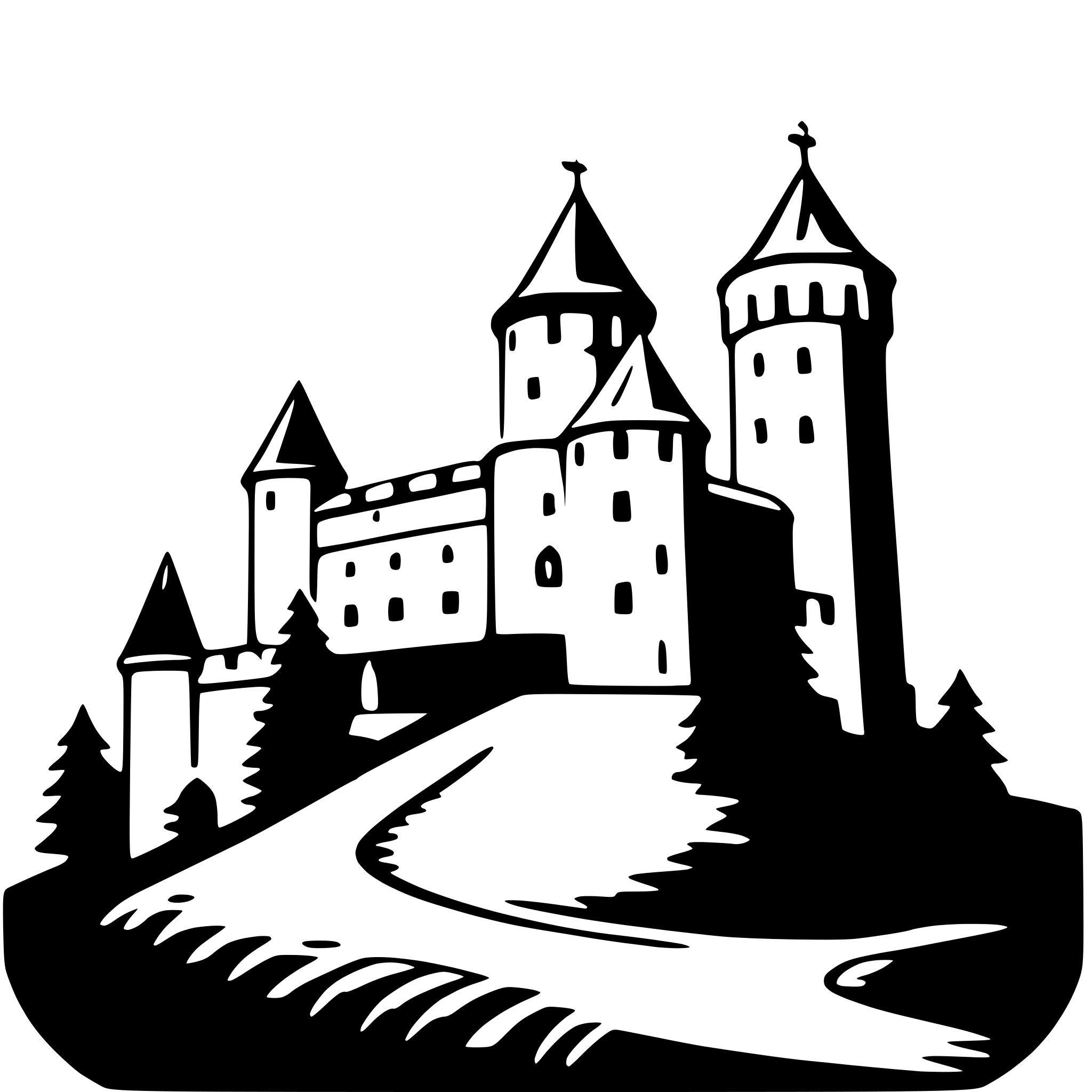 AI-generated SVG of 'bran castle'