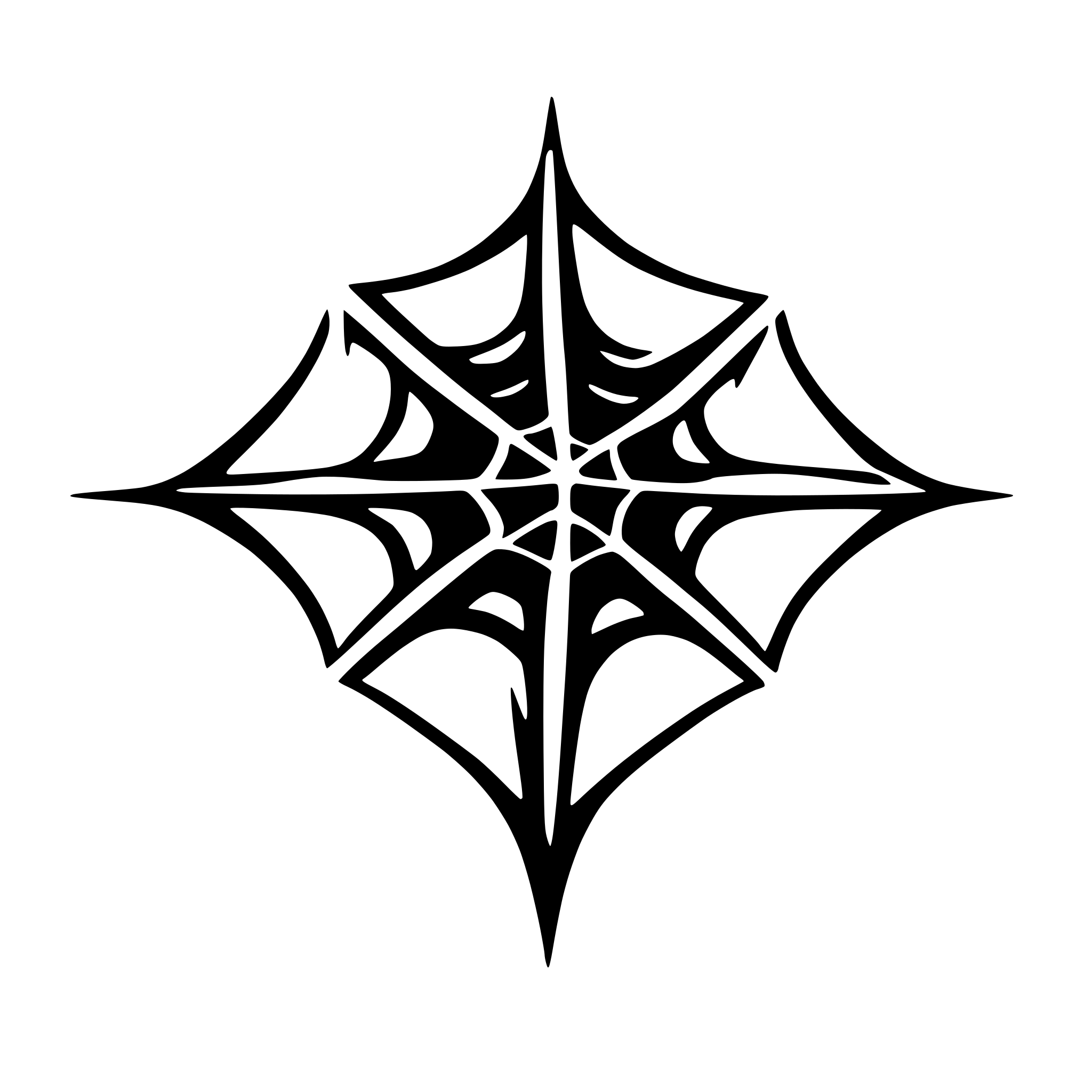 AI-generated SVG of 'simple spider web with spider'