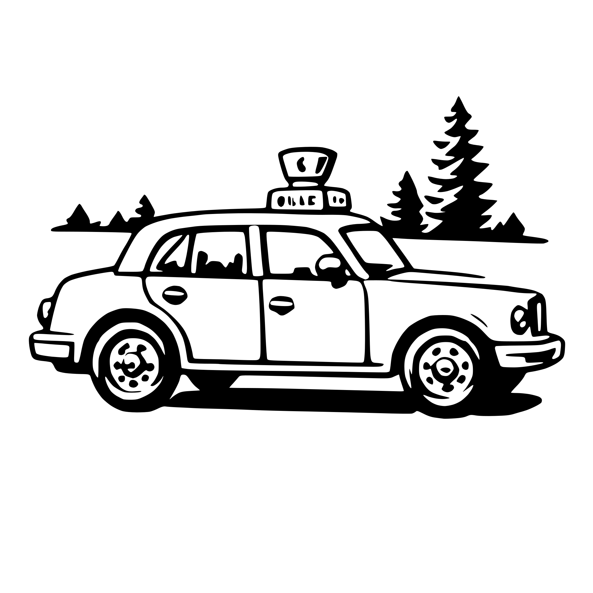 AI-generated SVG of a police car