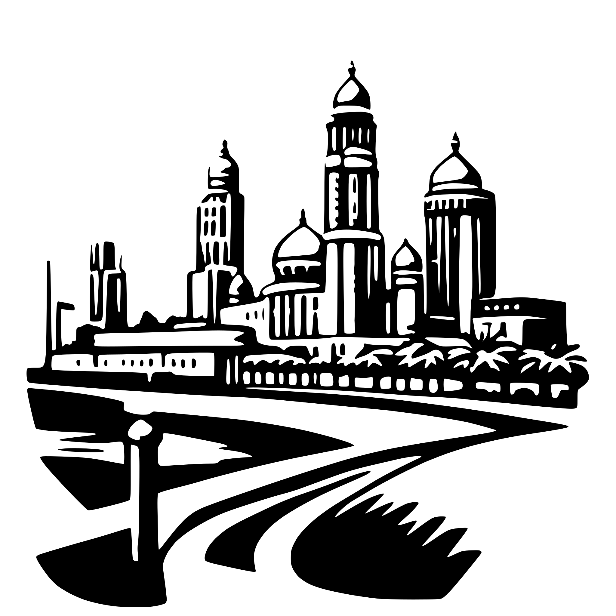 AI-generated SVG of a mumbai