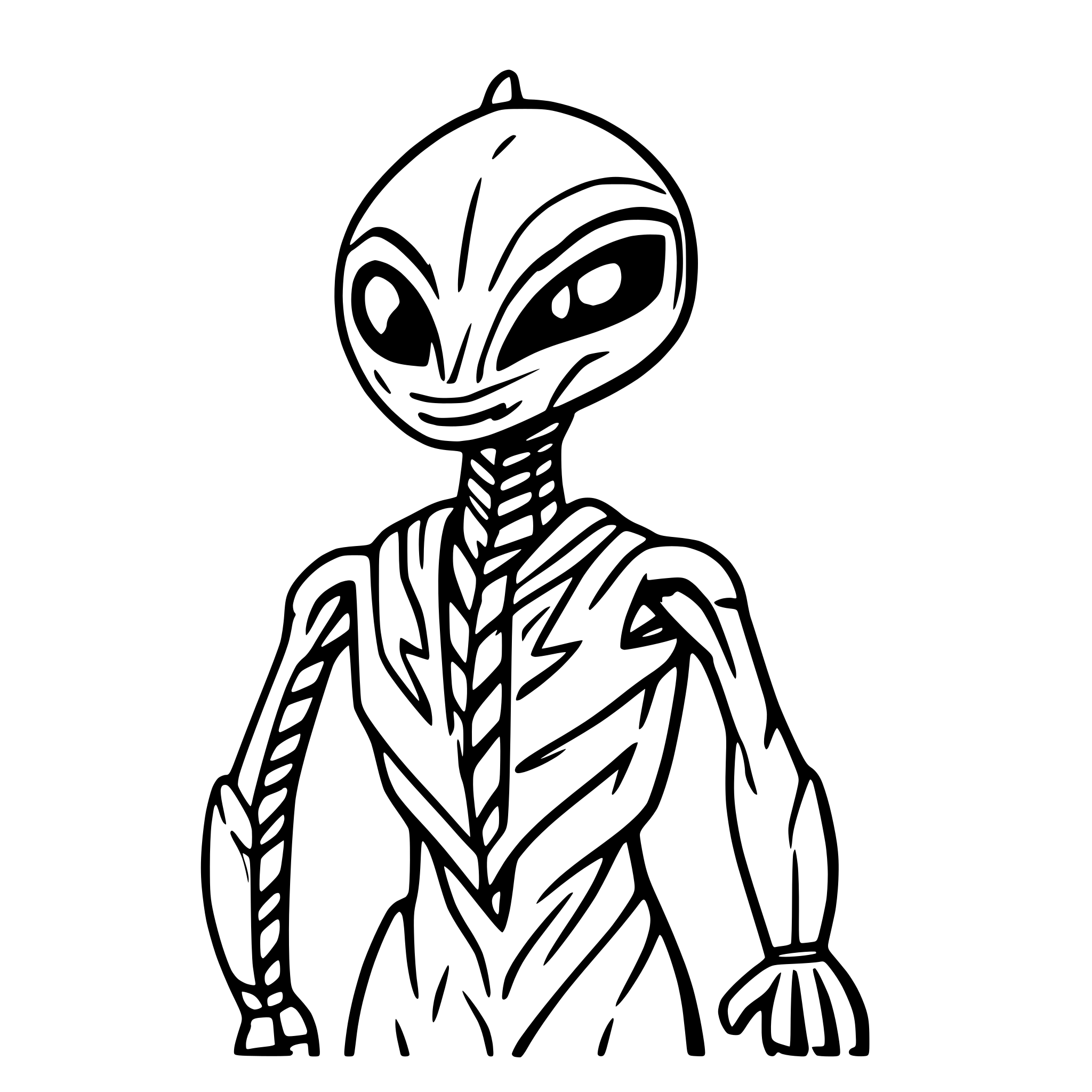 AI-generated SVG of a a reptoid alien humanoid that looks like a praying mantis AI-generated SVG of a a reptoid alien humanoid that looks like a praying mantis
