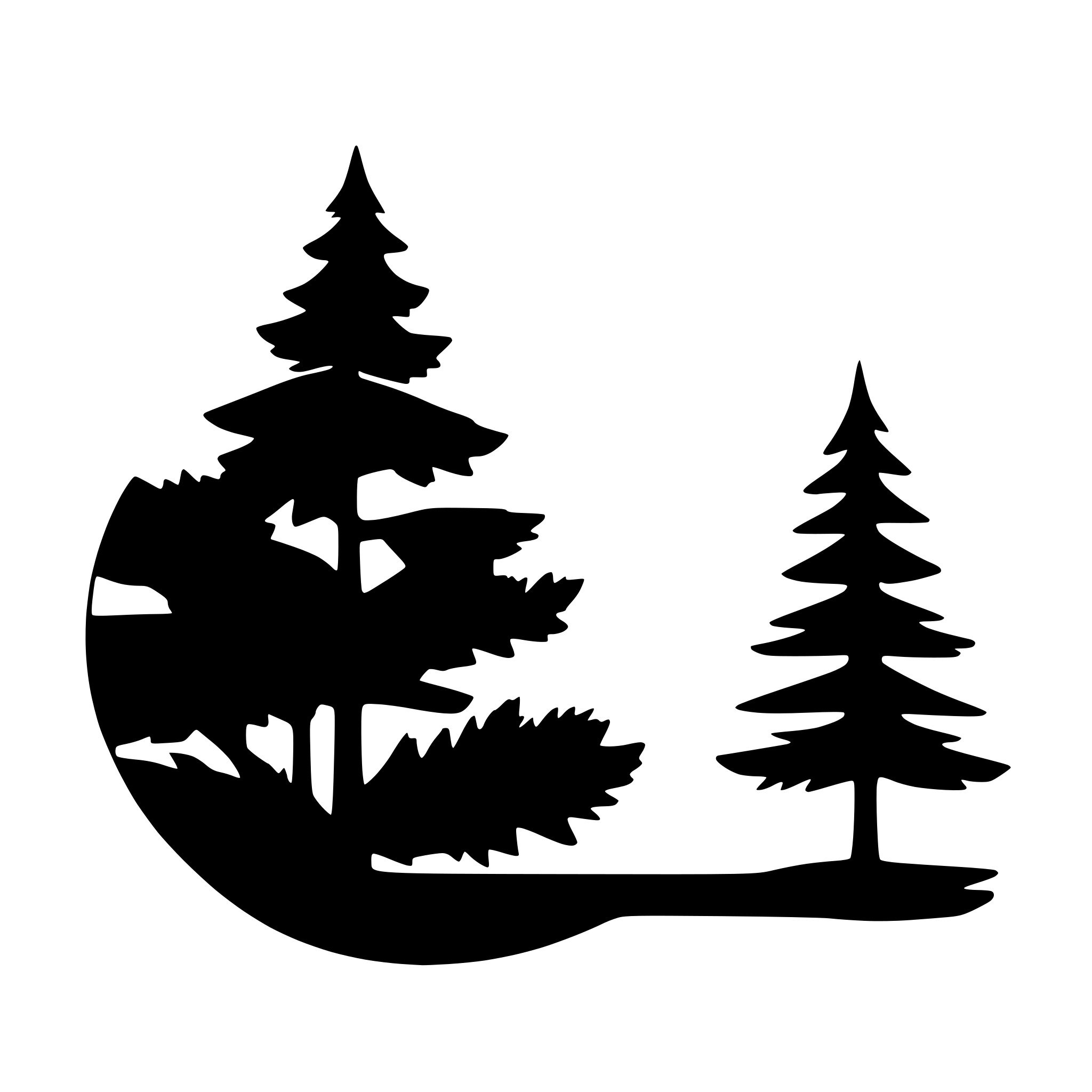 AI-generated SVG of 'PINE TREE SIMPLE silhouette'