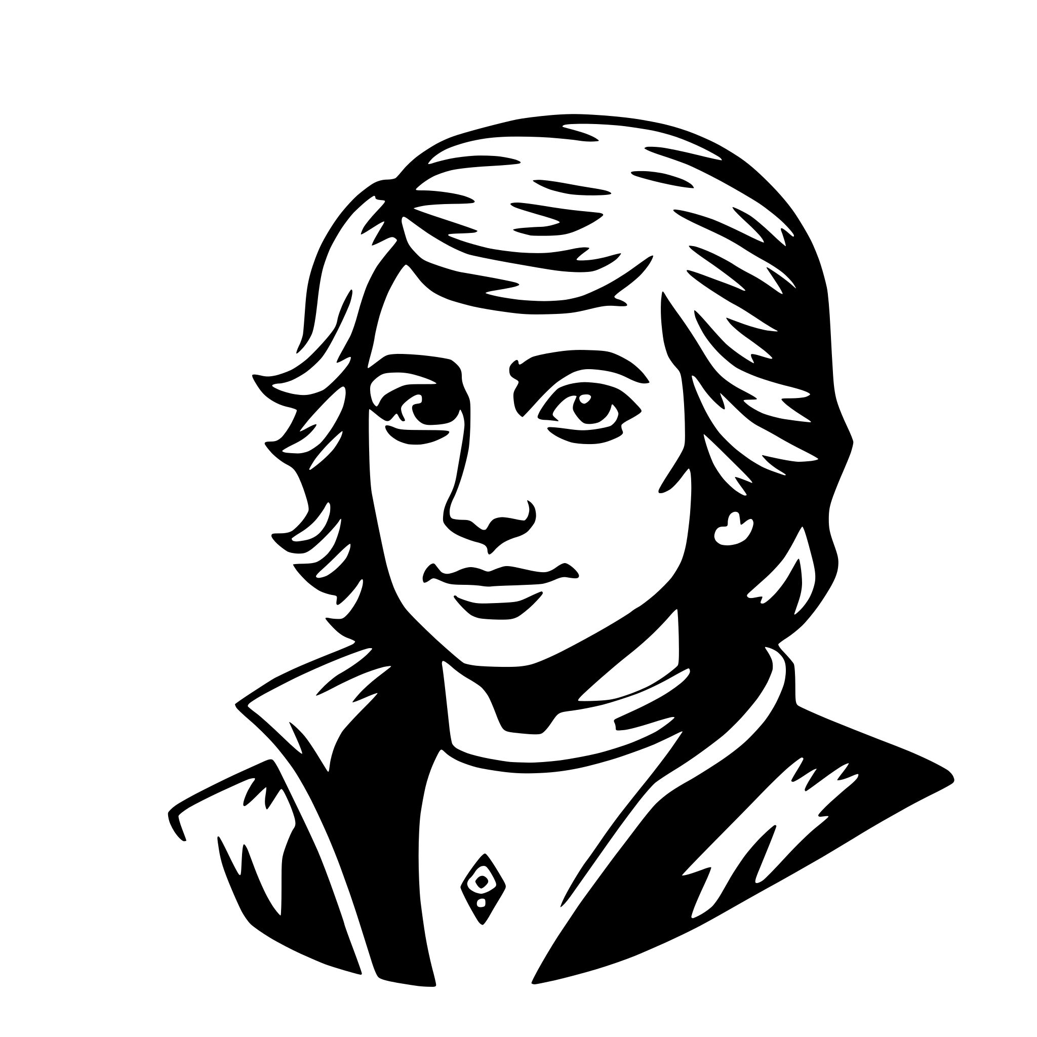 AI-generated SVG of a dagda