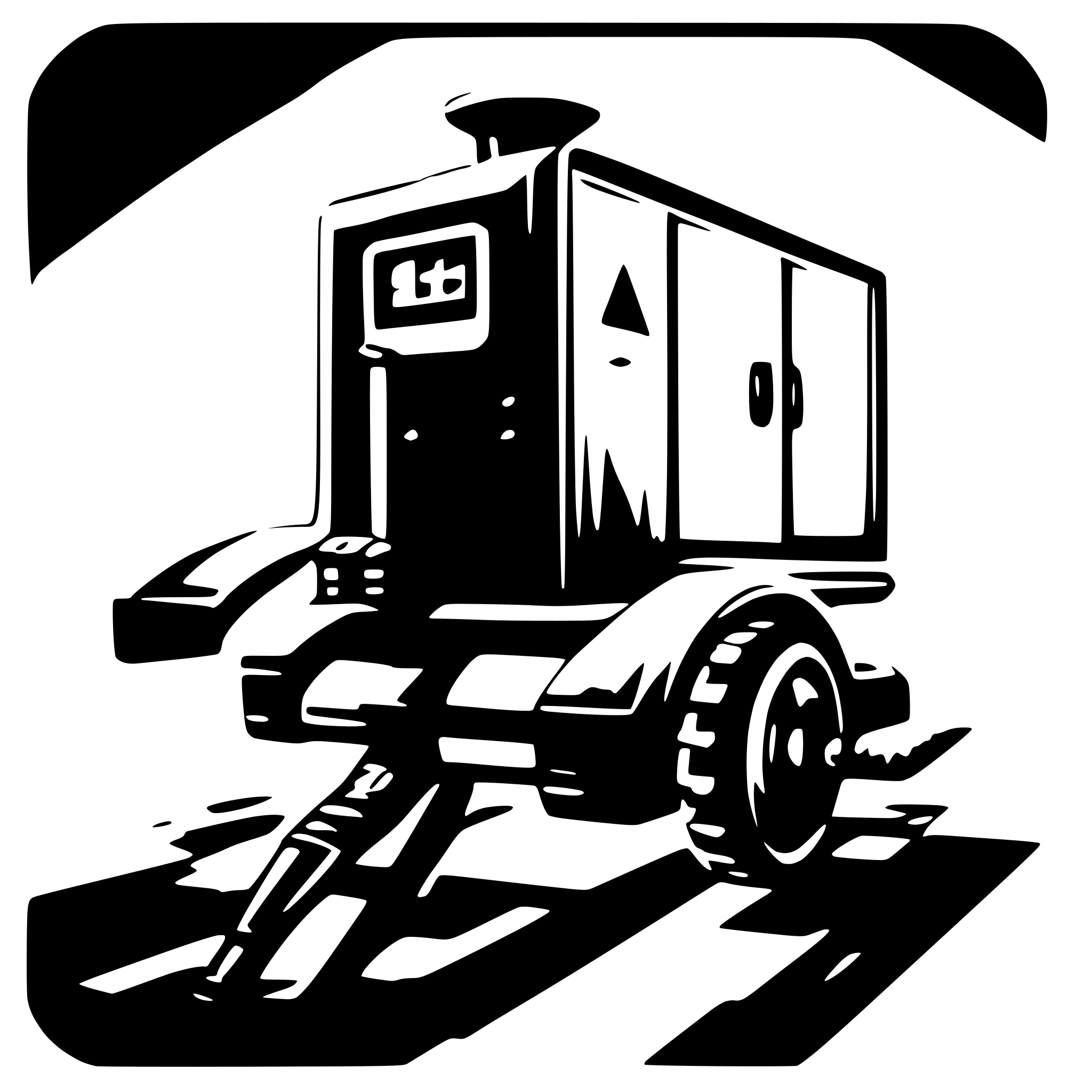 AI-generated SVG of a moving artistic embedded linux