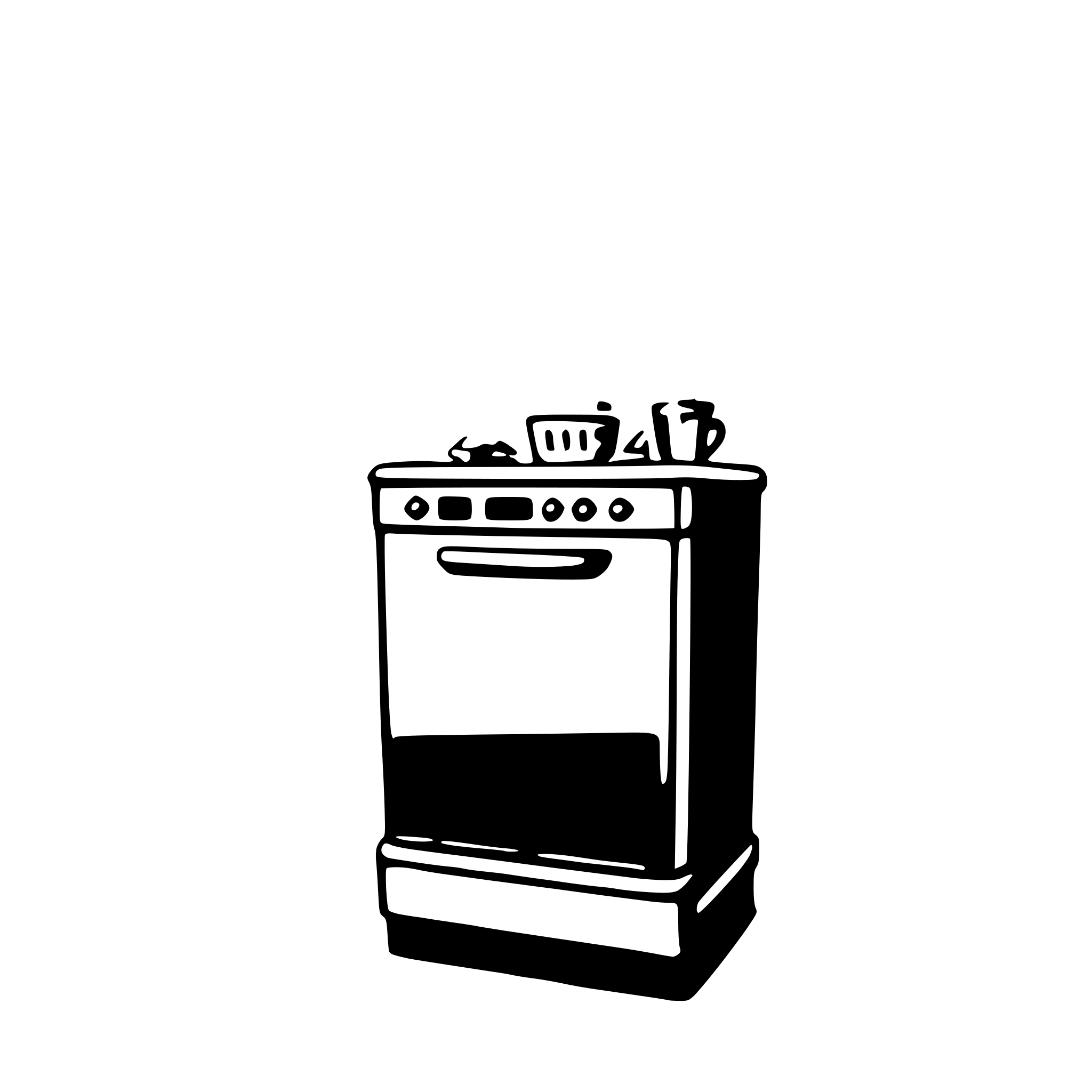 AI-generated SVG of a dishwasher